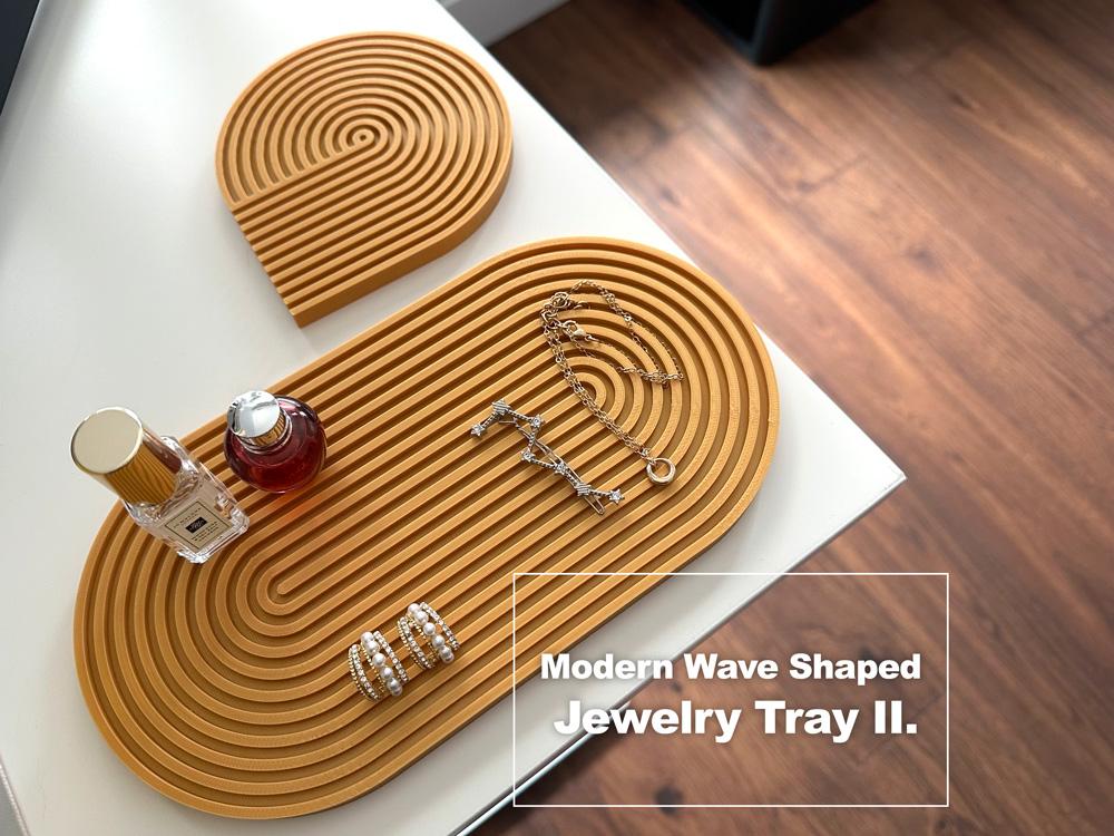 Modern Wave Shaped Jewelry Tray 2 3d model