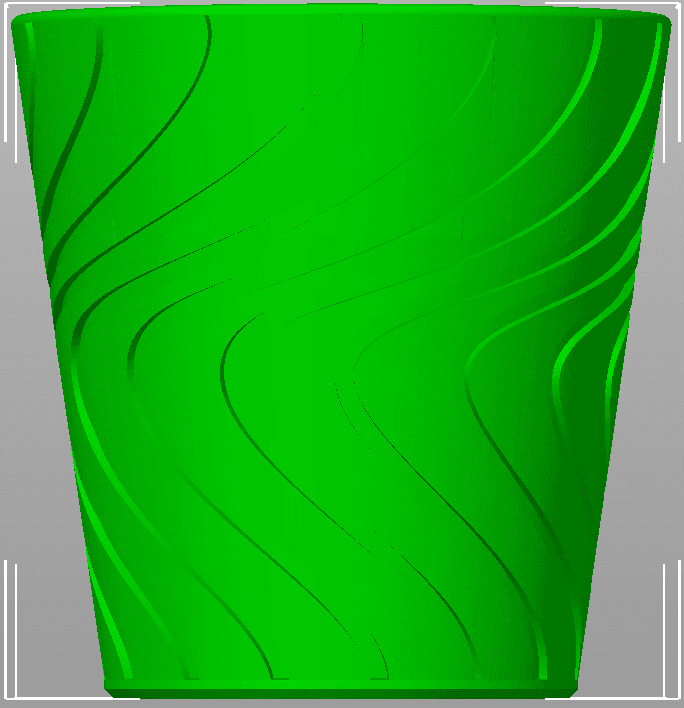 70mm pot for planting and gardening 3d model