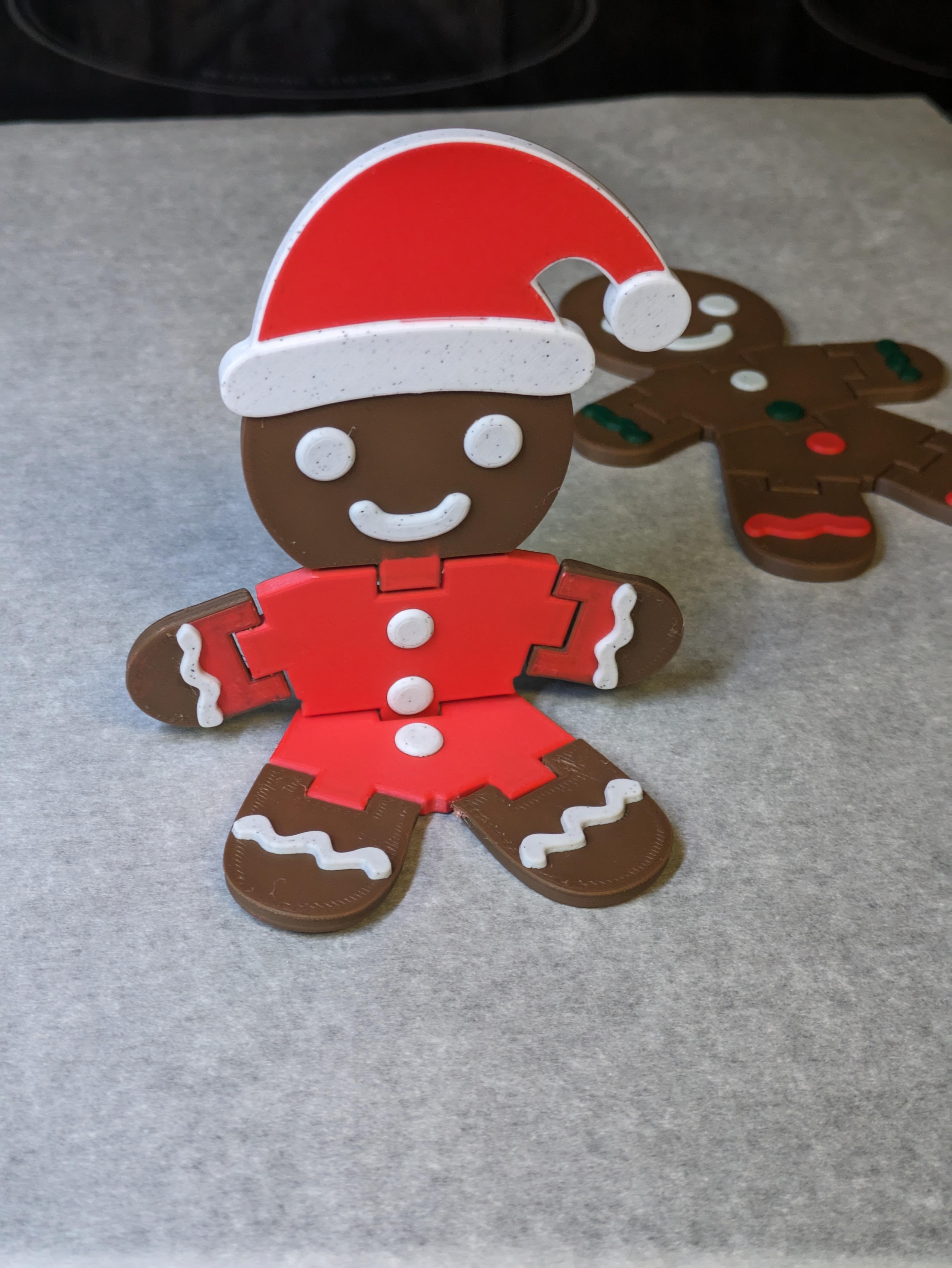 Flexi Gingerbread Santa  3d model