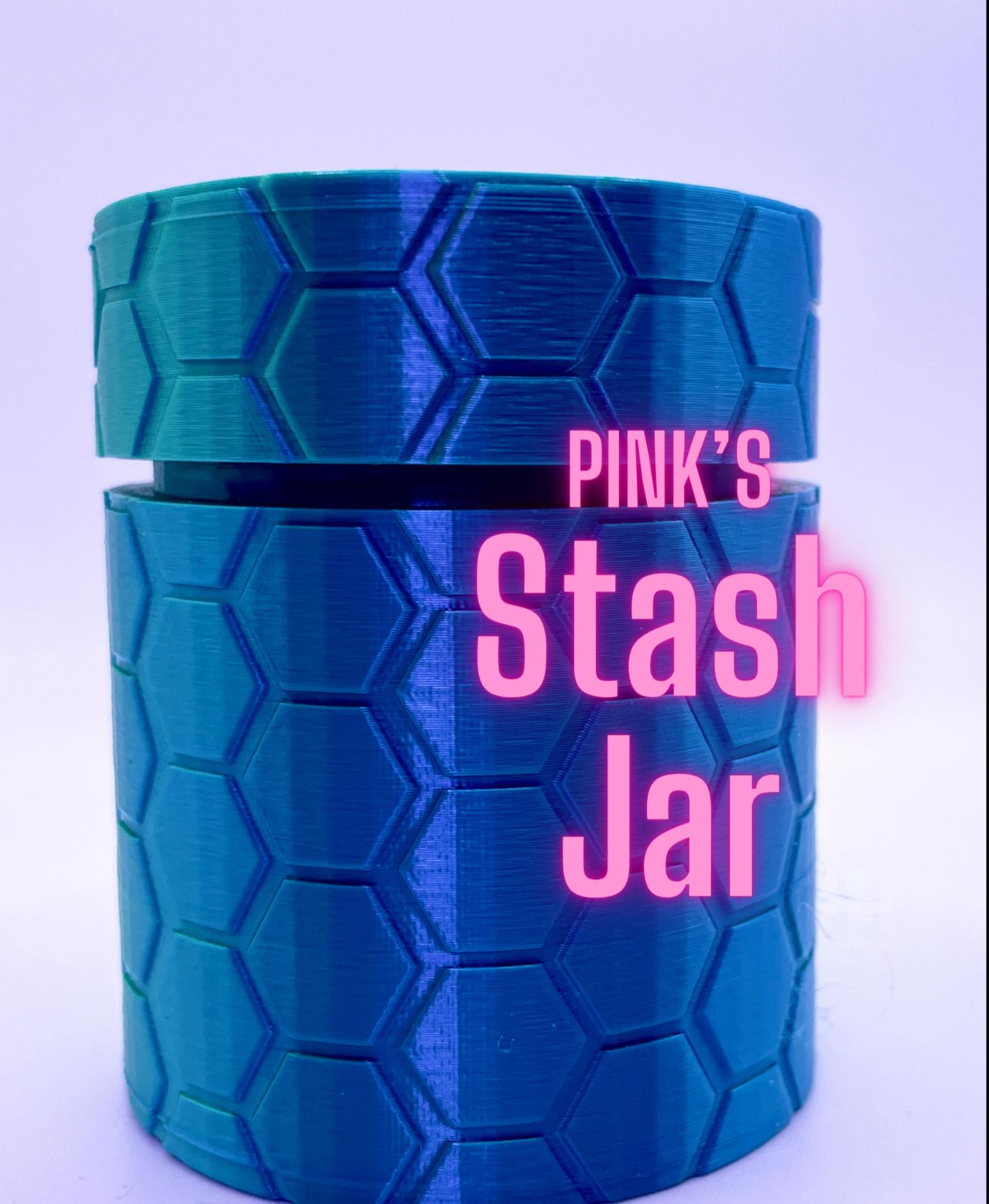 Hex stash jar - Love these in all sizes!! - 3d model