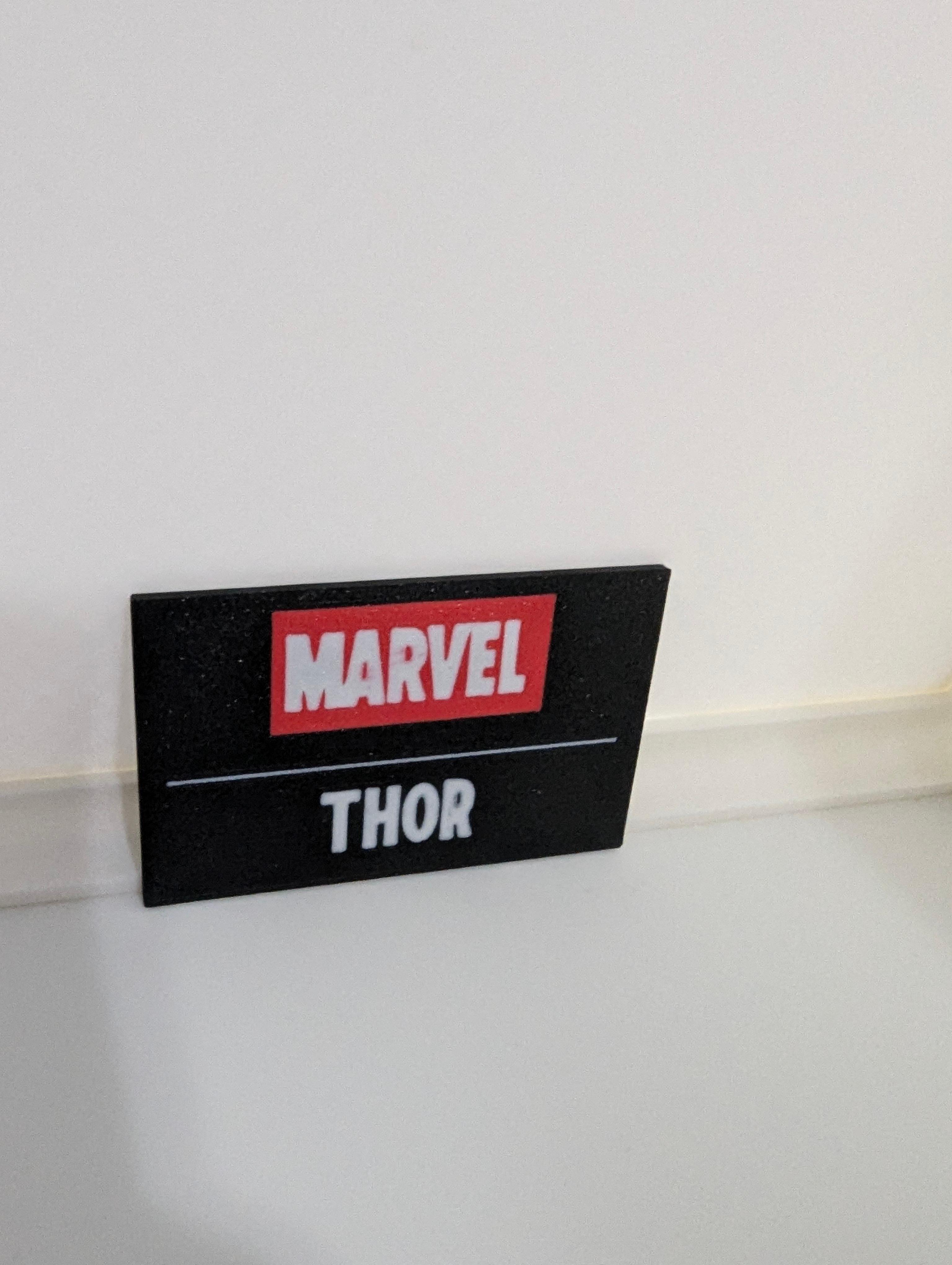 Thor Multicolor Nameplates 3d model