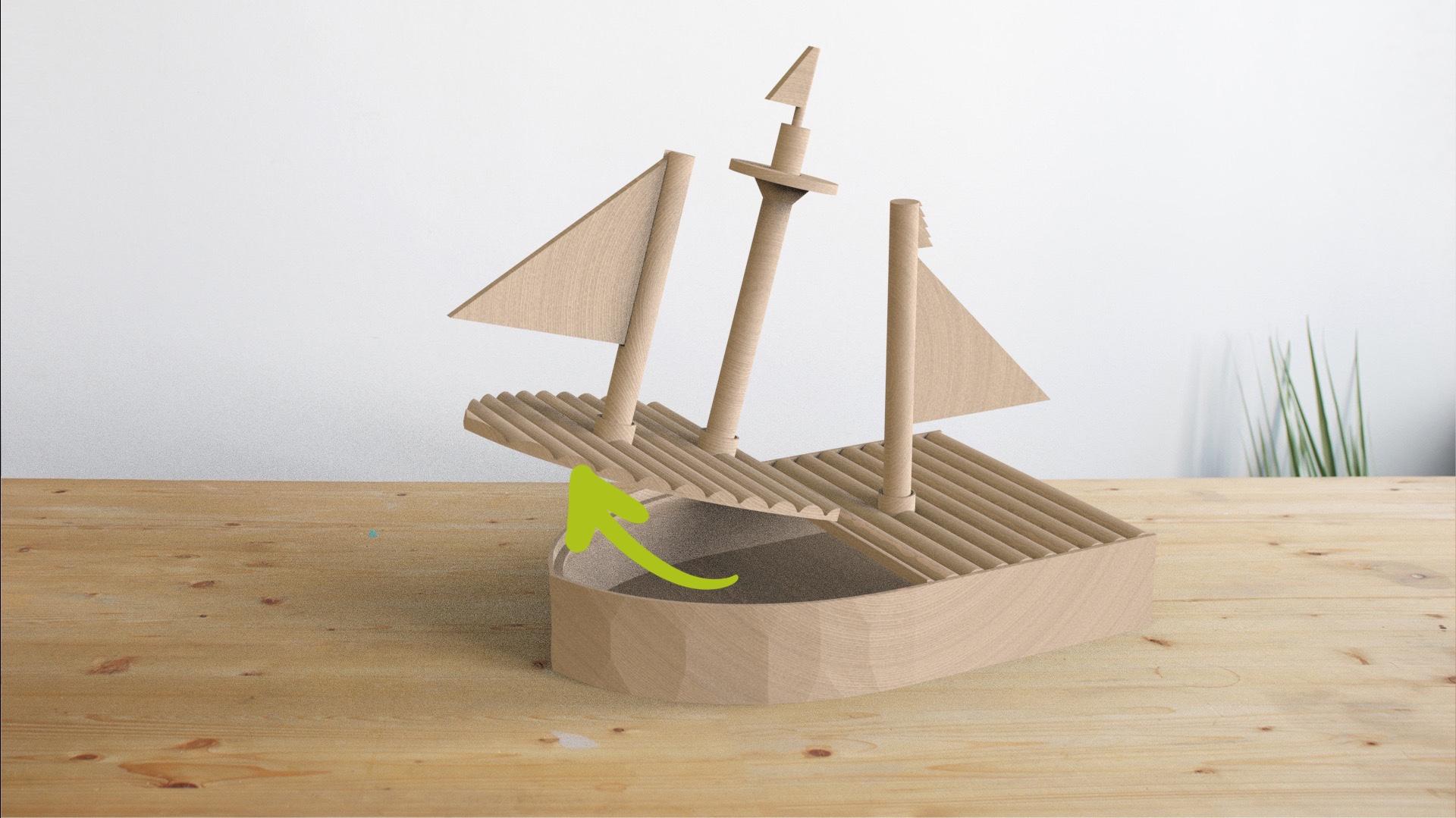 Organization-Ship 3d model