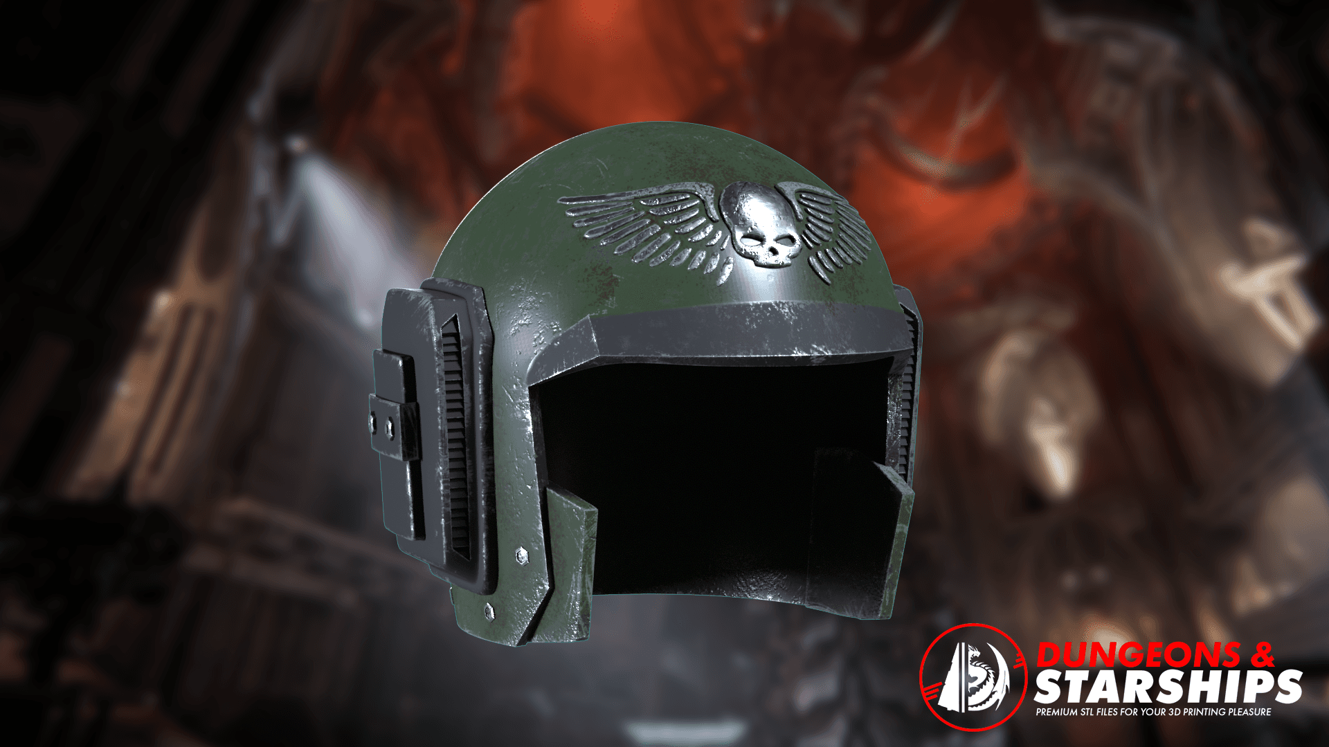 Imperial Guardsman Helmet  3d model