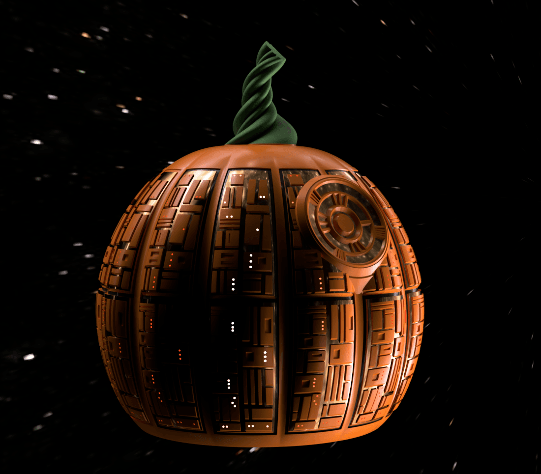 That's no moon. It's a pumpkin. 3d model