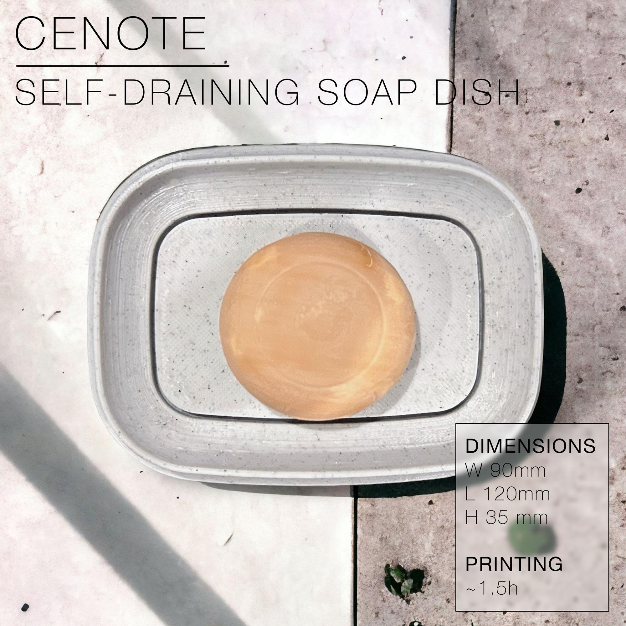 CENOTE | Self-Draining Soap Dish 3d model