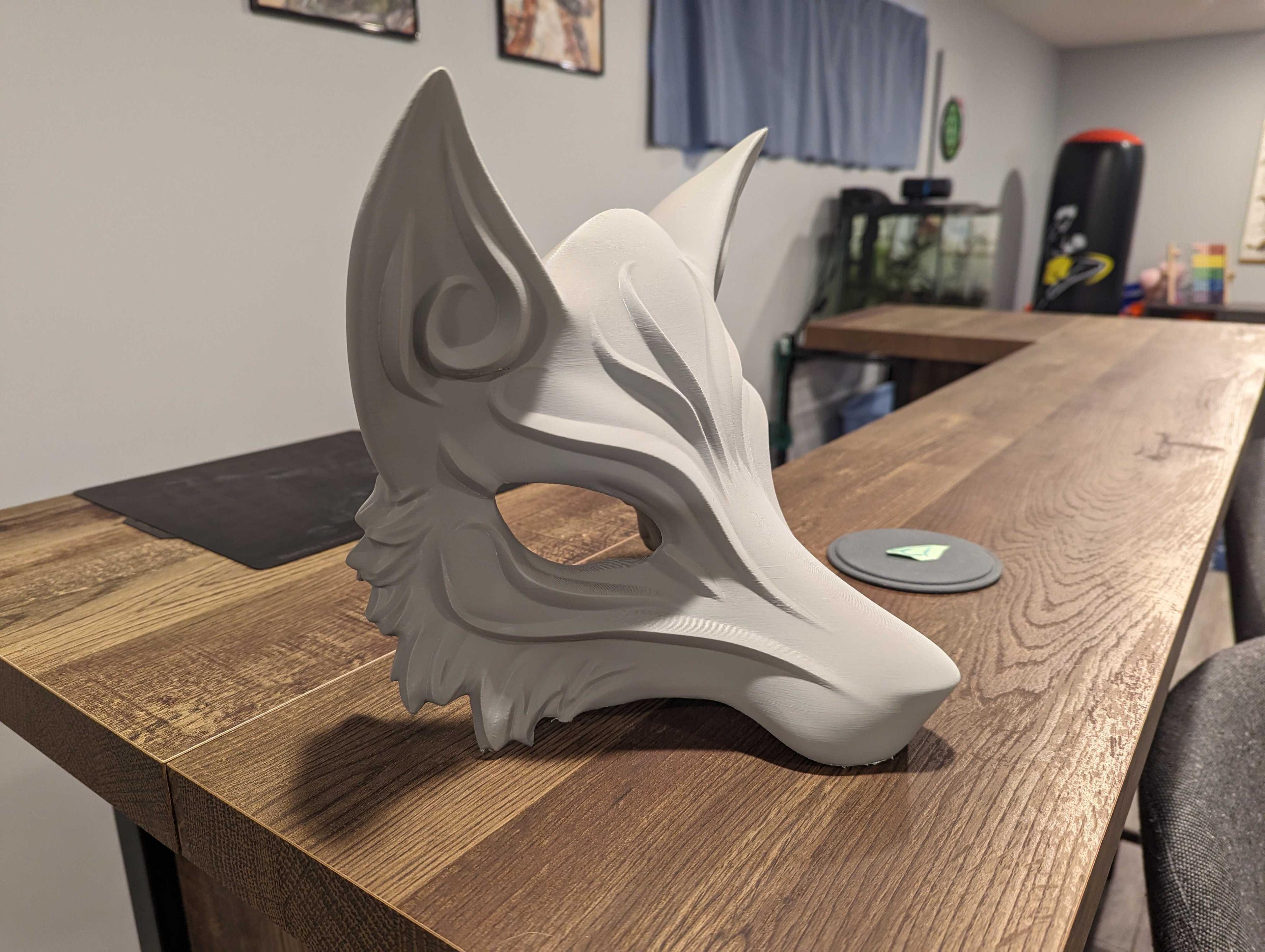 Kitsune Mask - Japanese Wearable 3d model