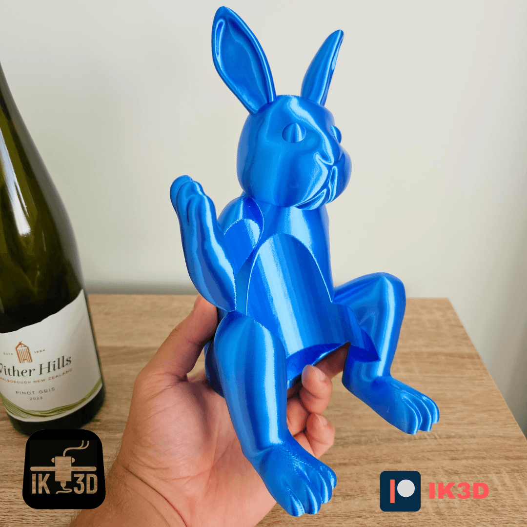 Bunny Wine Bottle Holder / Nice and Naughty Versions / No Supports / 3MF Included 3d model