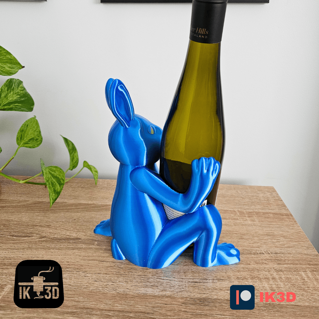 Bunny Wine Bottle Holder / Nice and Naughty Versions / No Supports / 3MF Included 3d model