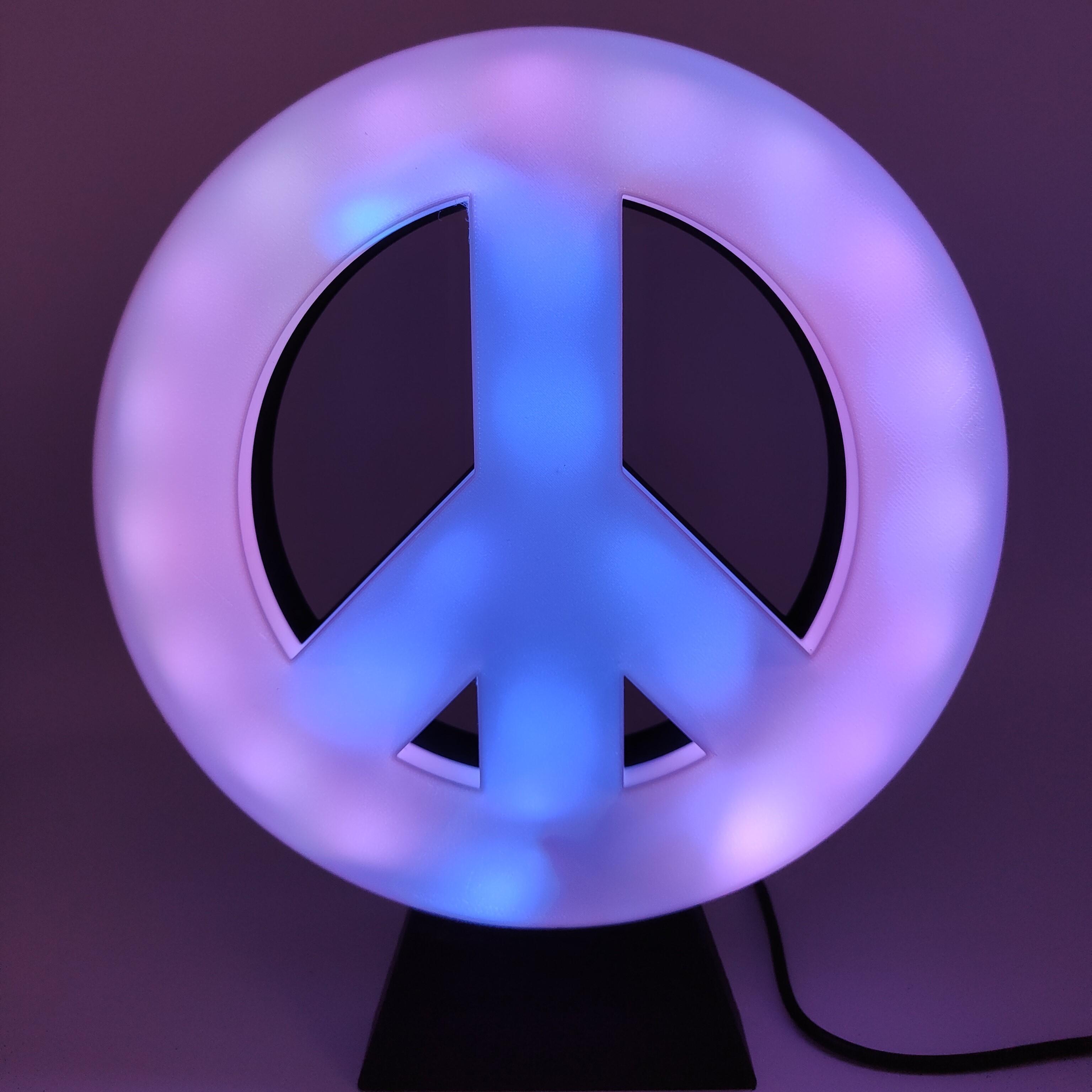 LED Peace Lamp 3d model