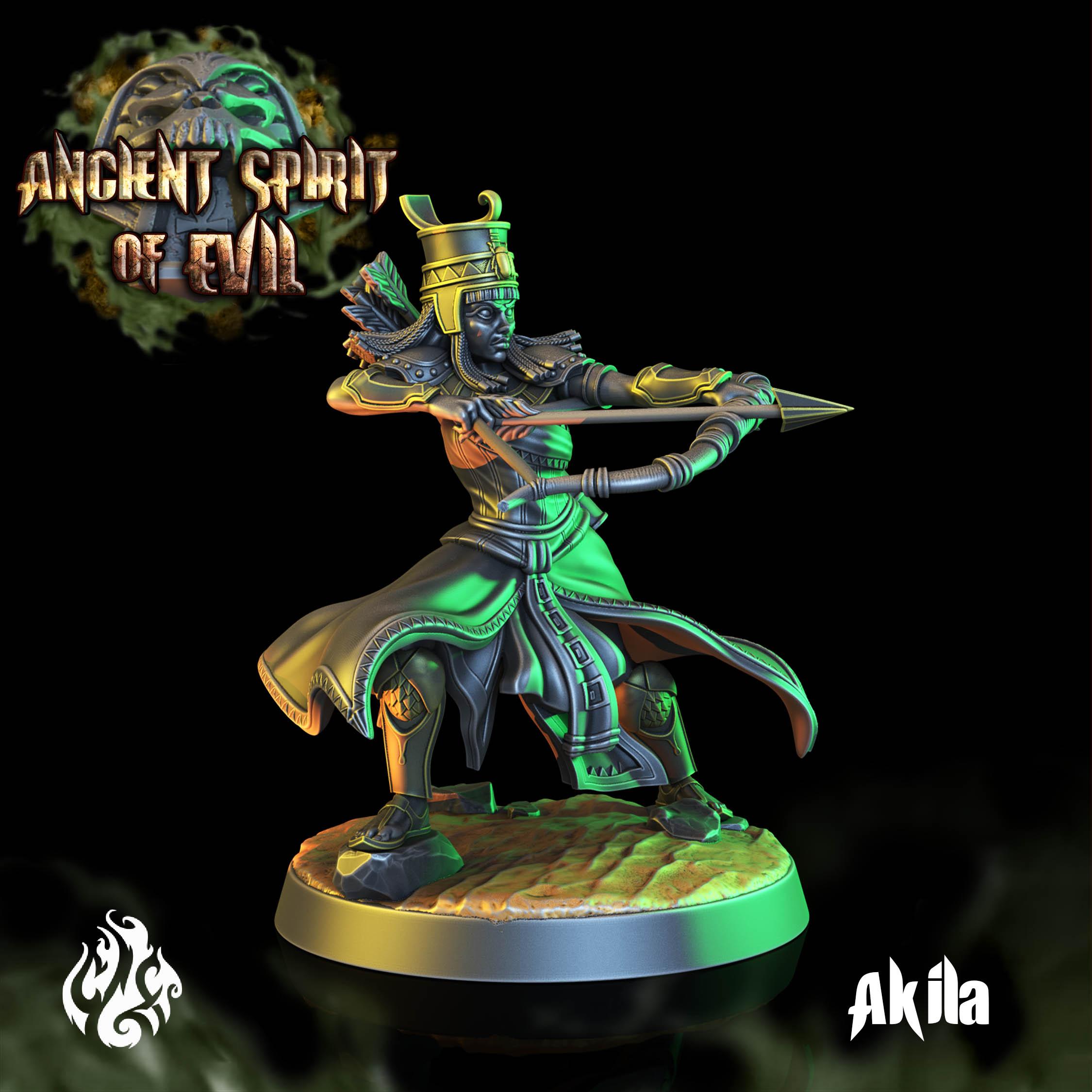 Akila the Archer 3d model