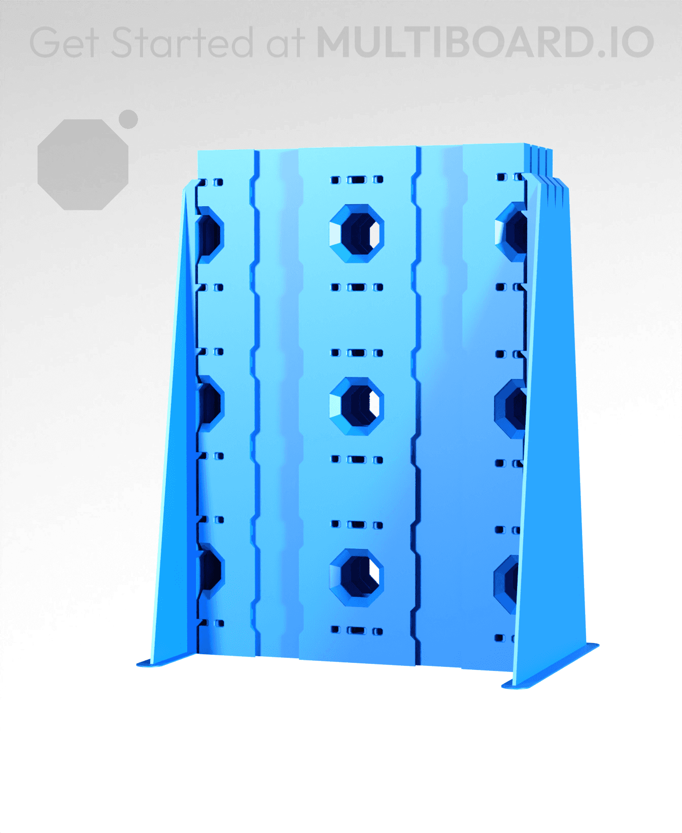 2x3 - 4x Stack - Double-Sided Multipoint Plate 3d model