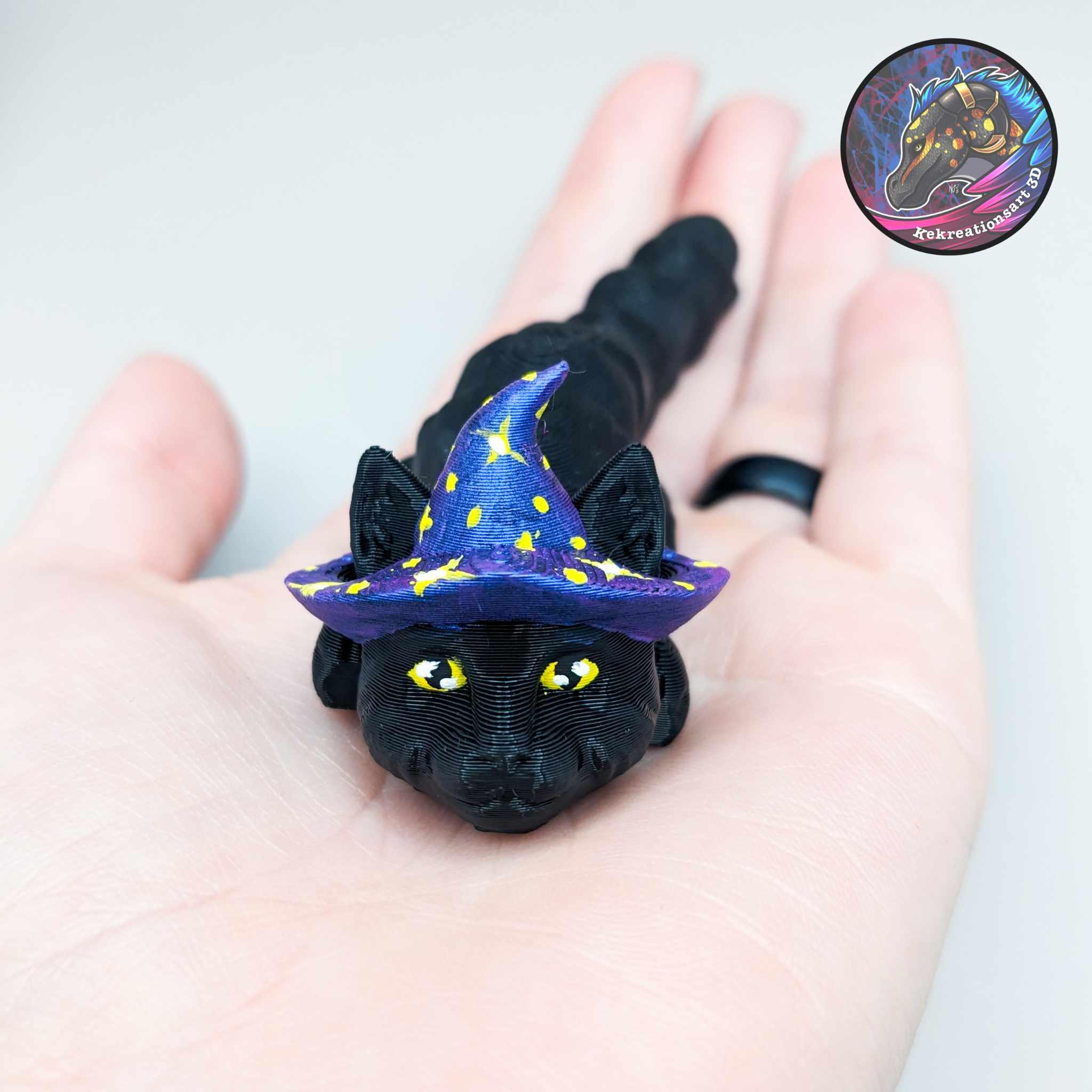 Baby Flexi Witch Cat 3d model
