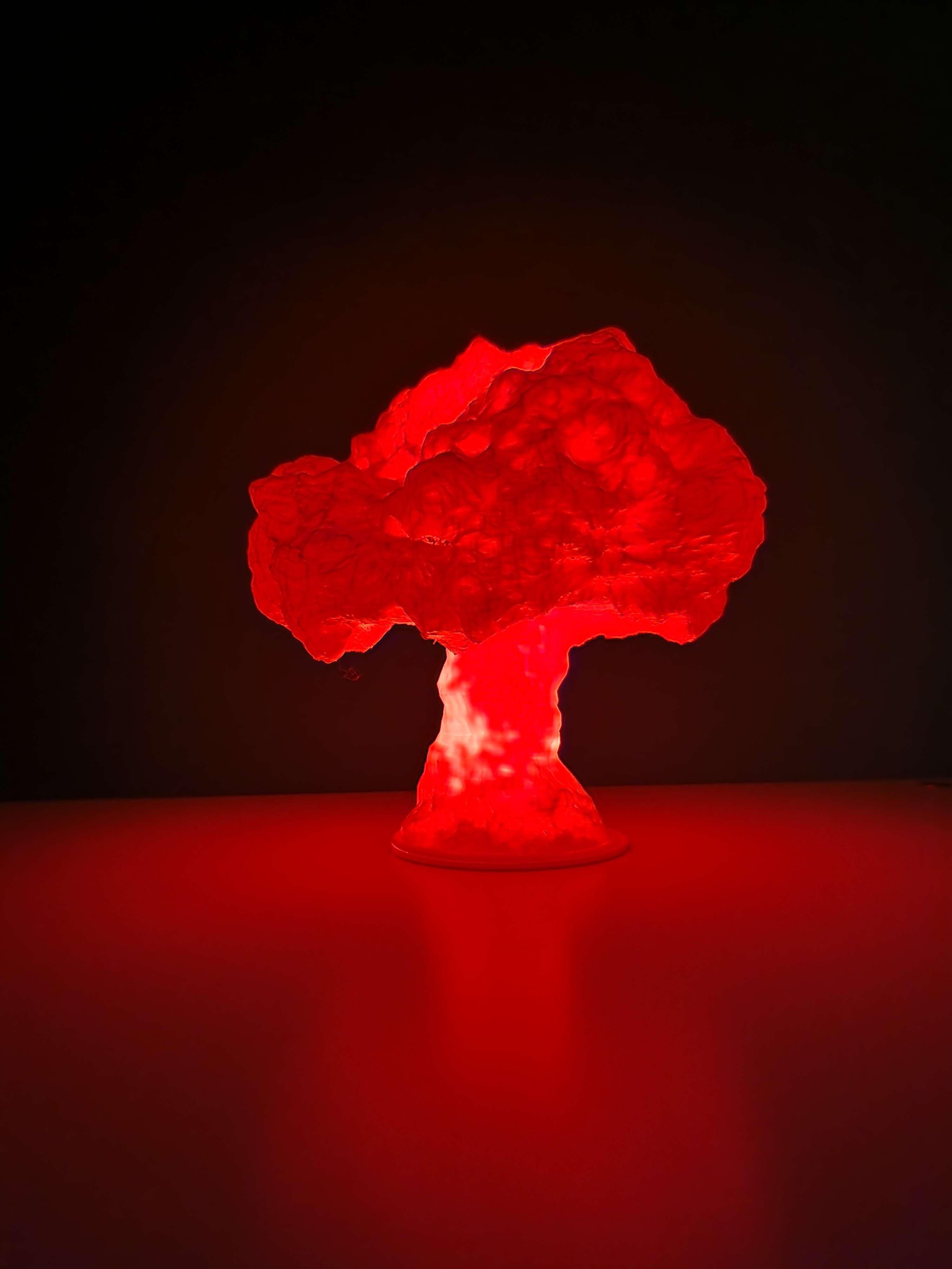 Mushroom Tealight Lamp - Mushroom Cloud Lamp (IMPROVED) 3d model