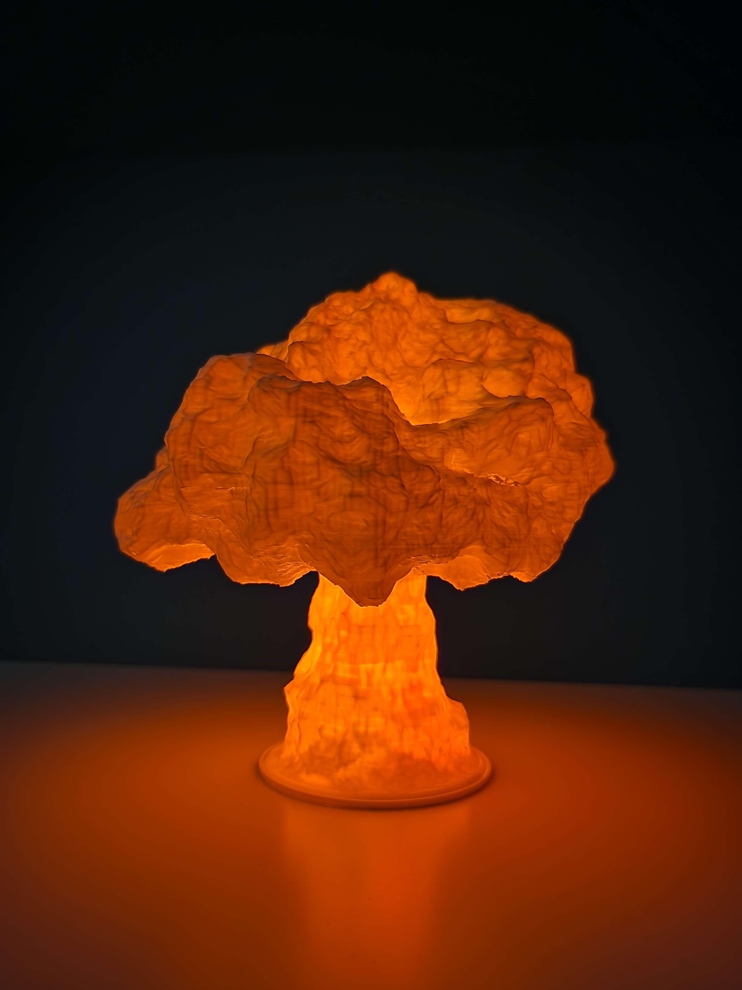 Mushroom Tealight Lamp - Mushroom Cloud Lamp (IMPROVED) 3d model