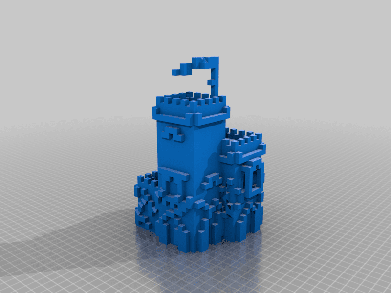 Minecraft LEGO Keep 3d model