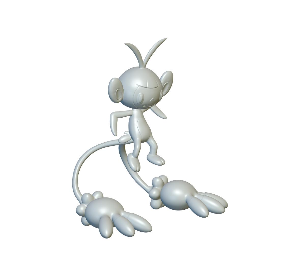 Pokemon Ambipom #424 - Optimized for 3D Printing 3d model