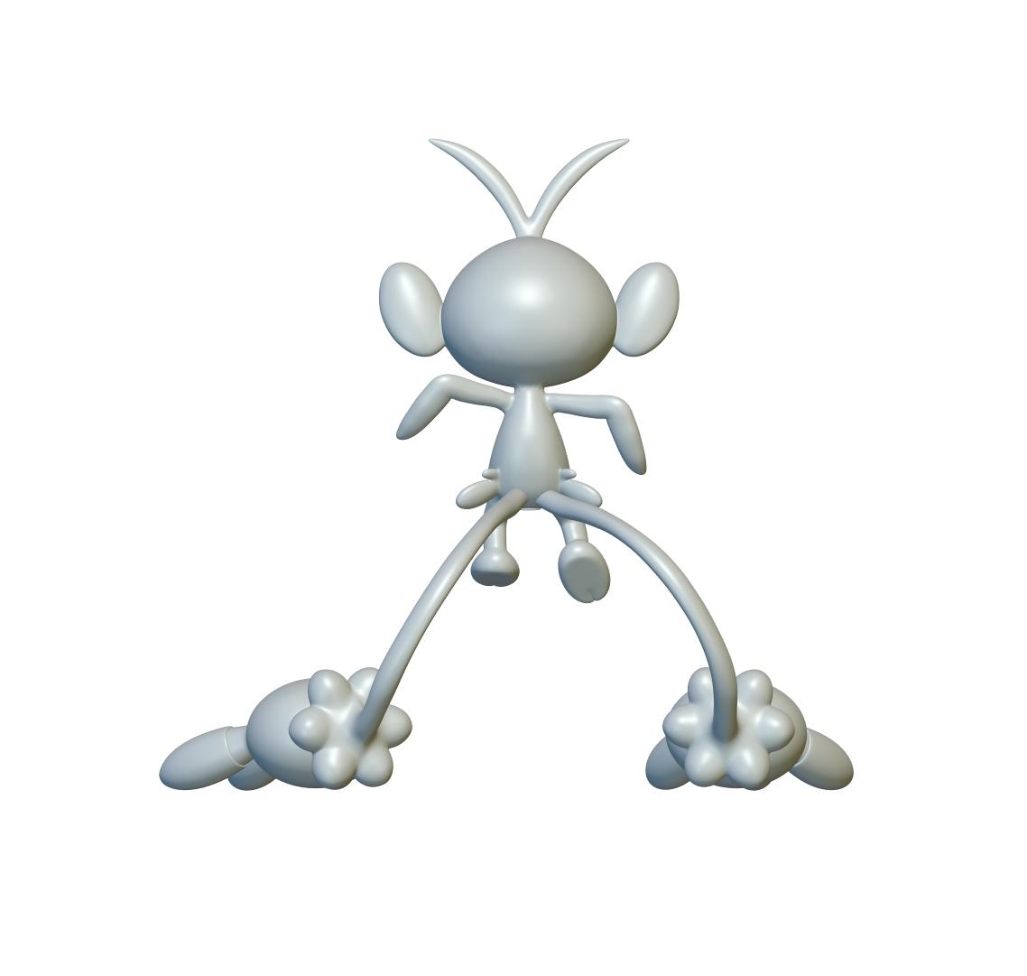 Pokemon Ambipom #424 - Optimized for 3D Printing 3d model