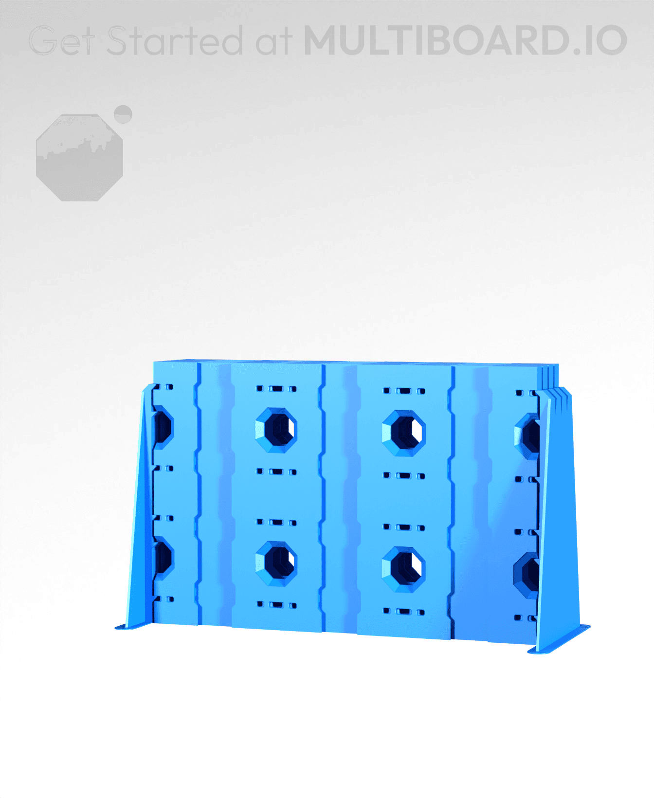 3x2 - 4x Stack - Double-Sided Multipoint Plate 3d model