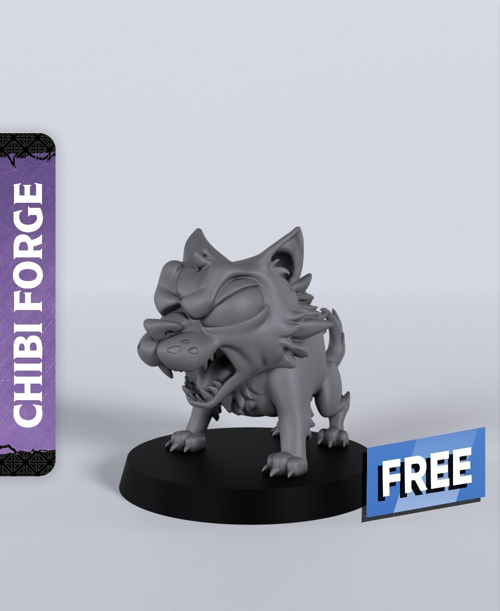 Dire Wolf - With Free Dragon Warhammer - 5e DnD Inspired for RPG and Wargamers 3d model