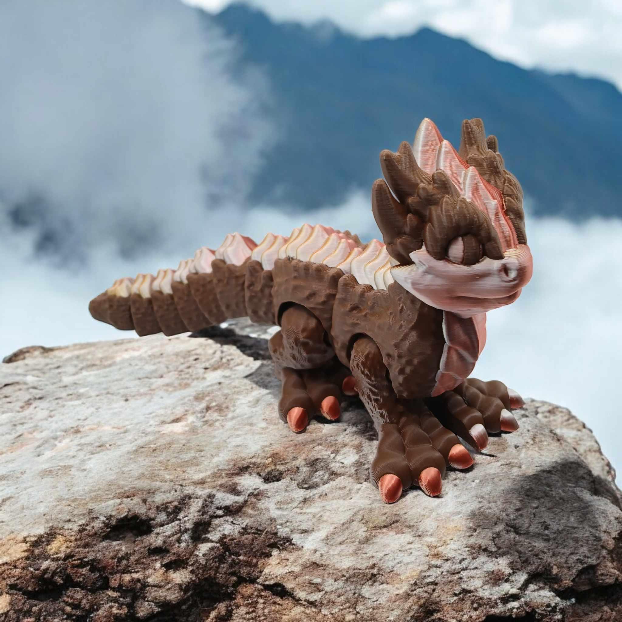 Baby Stone Dragon 3d model