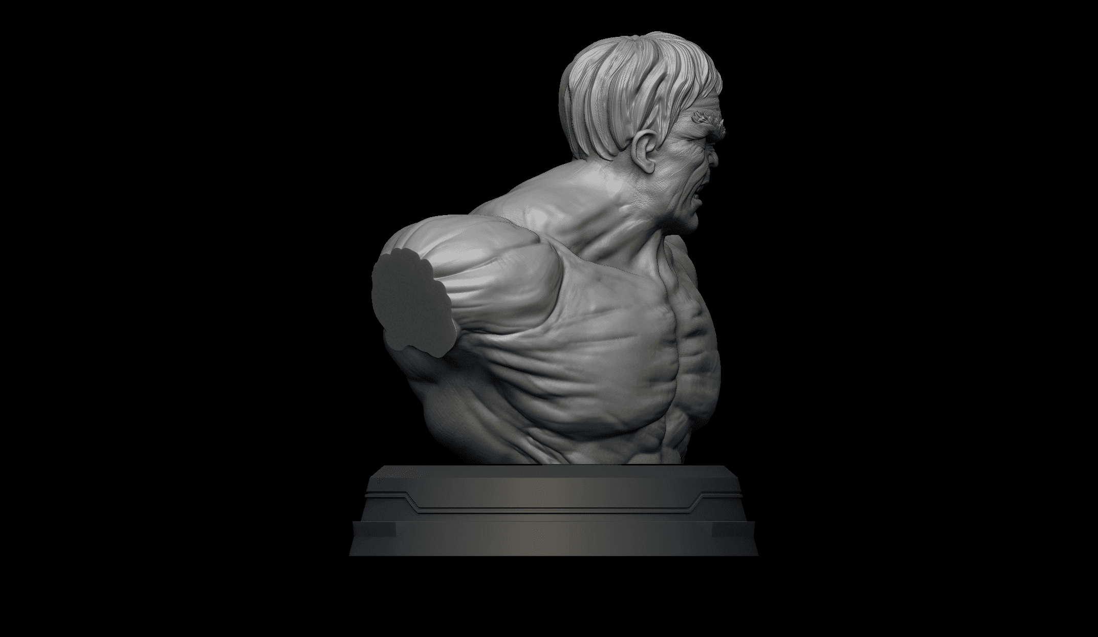 Hulk Figure- Free 3D print model 3d model