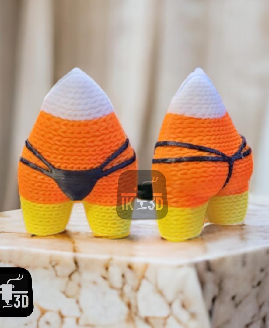 Knitted Candy Corn with Booty and G 3d model