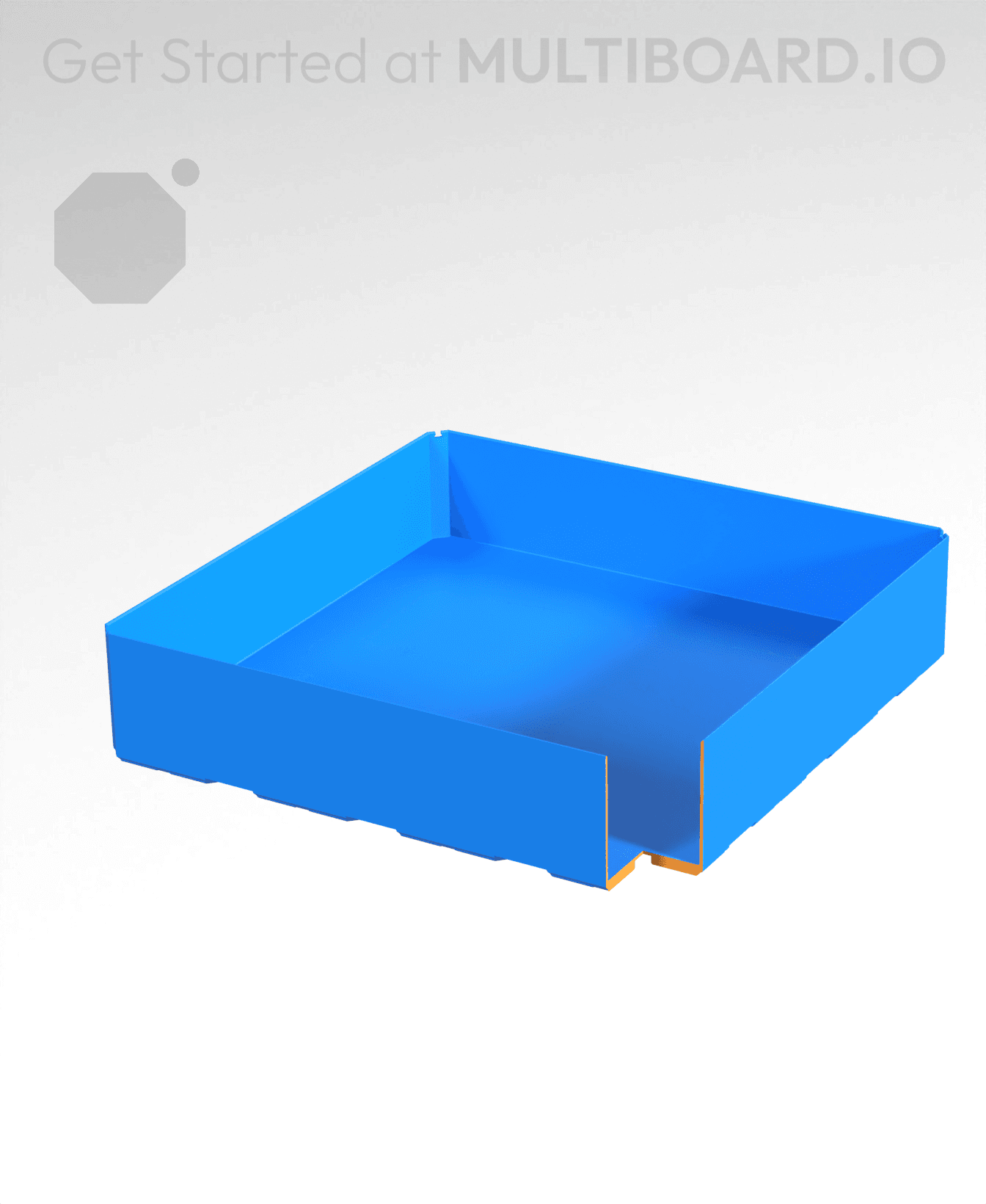 4x4x1 - Bin - Multibin Insert 3d model