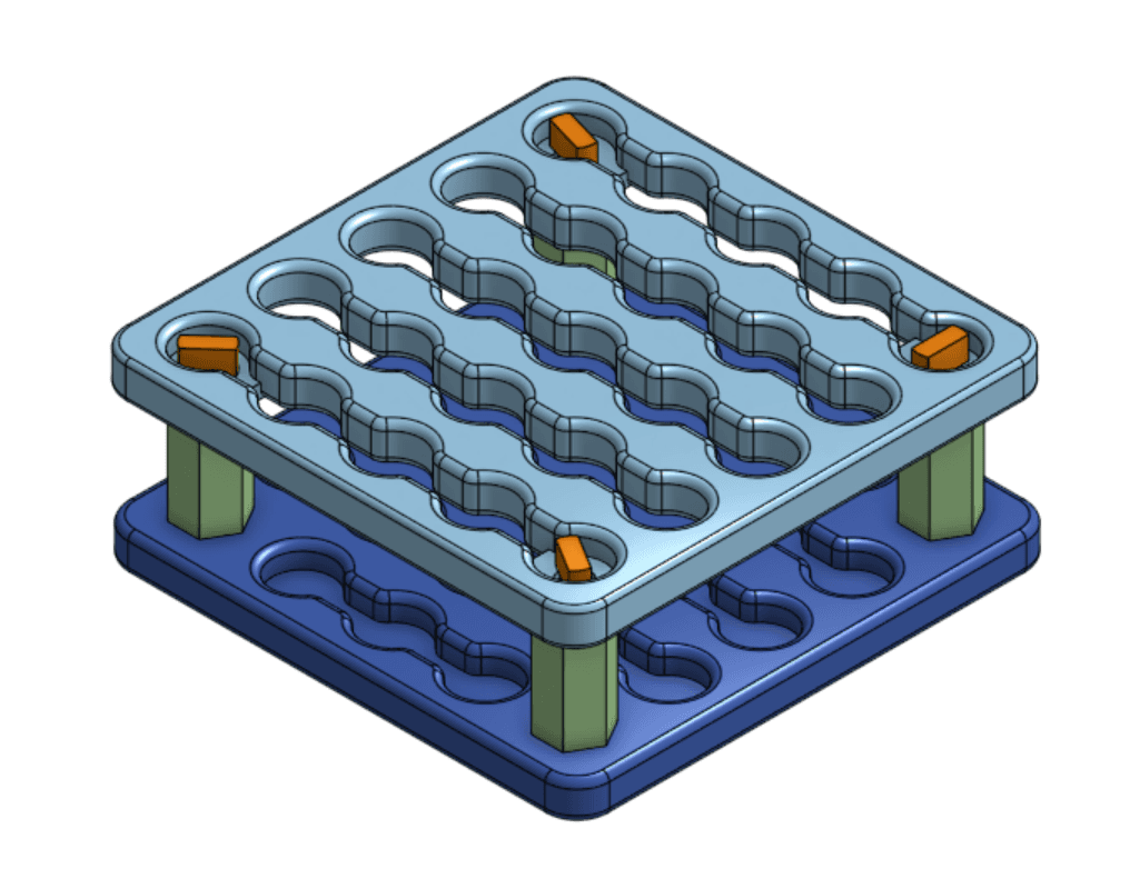 Thorlabs Optical Post Rack 3d model