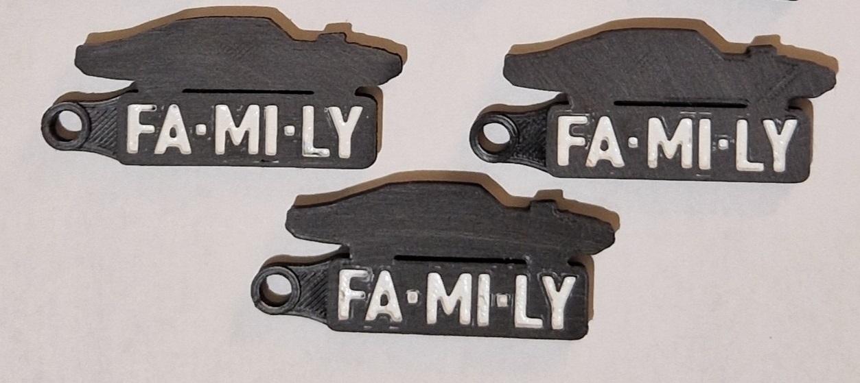 "Family" Key Holder 3d model