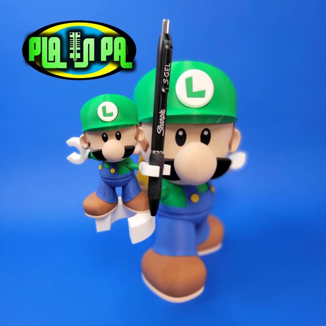 Articulating Toy Mini Luigi multi part 3d model