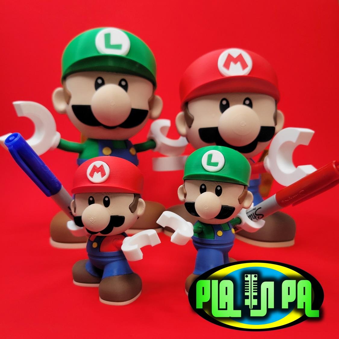 Articulating Toy Mini Luigi multi part 3d model