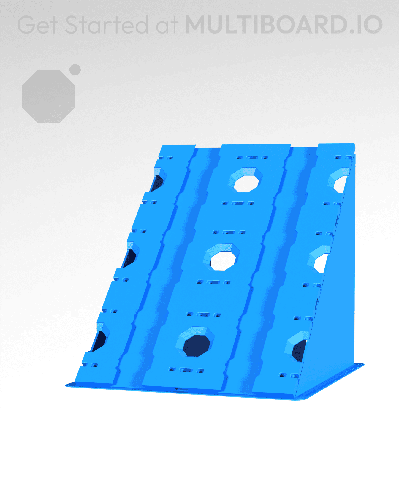 2x3 - Single-Sided Multipoint Plate 3d model