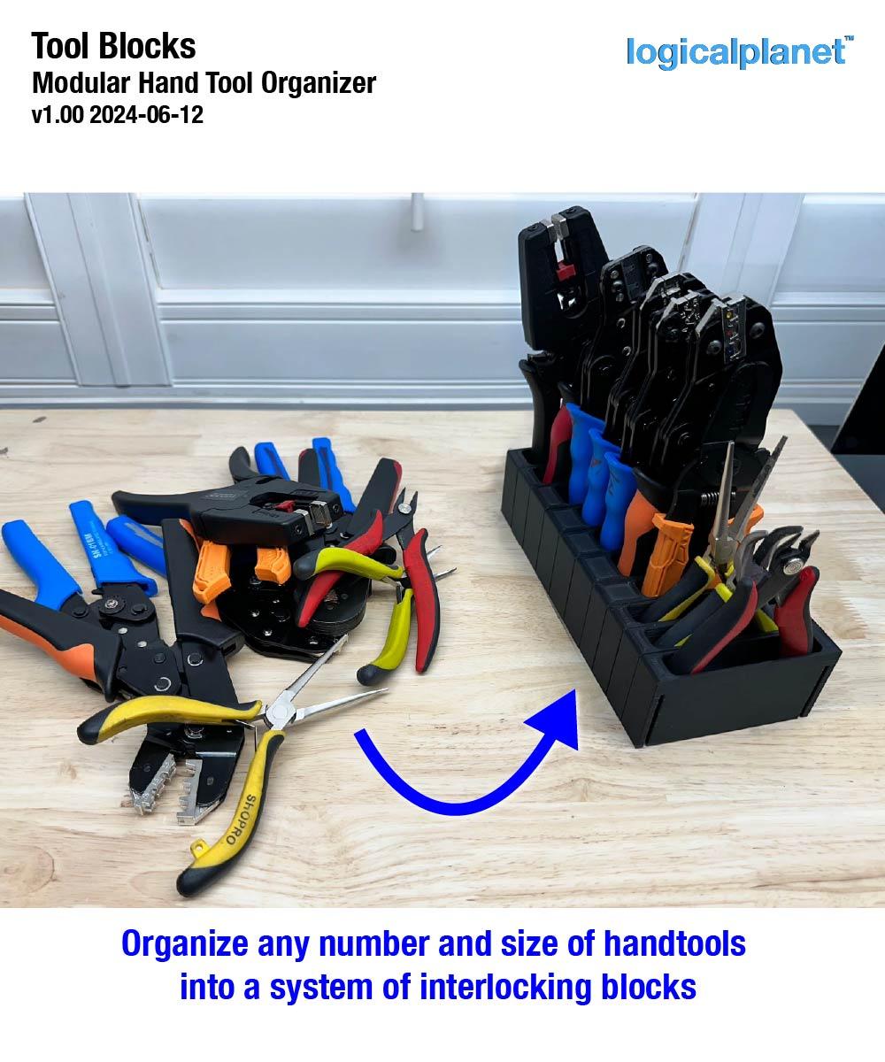 Tool Blocks - Modular Hand Tool Storage 3d model
