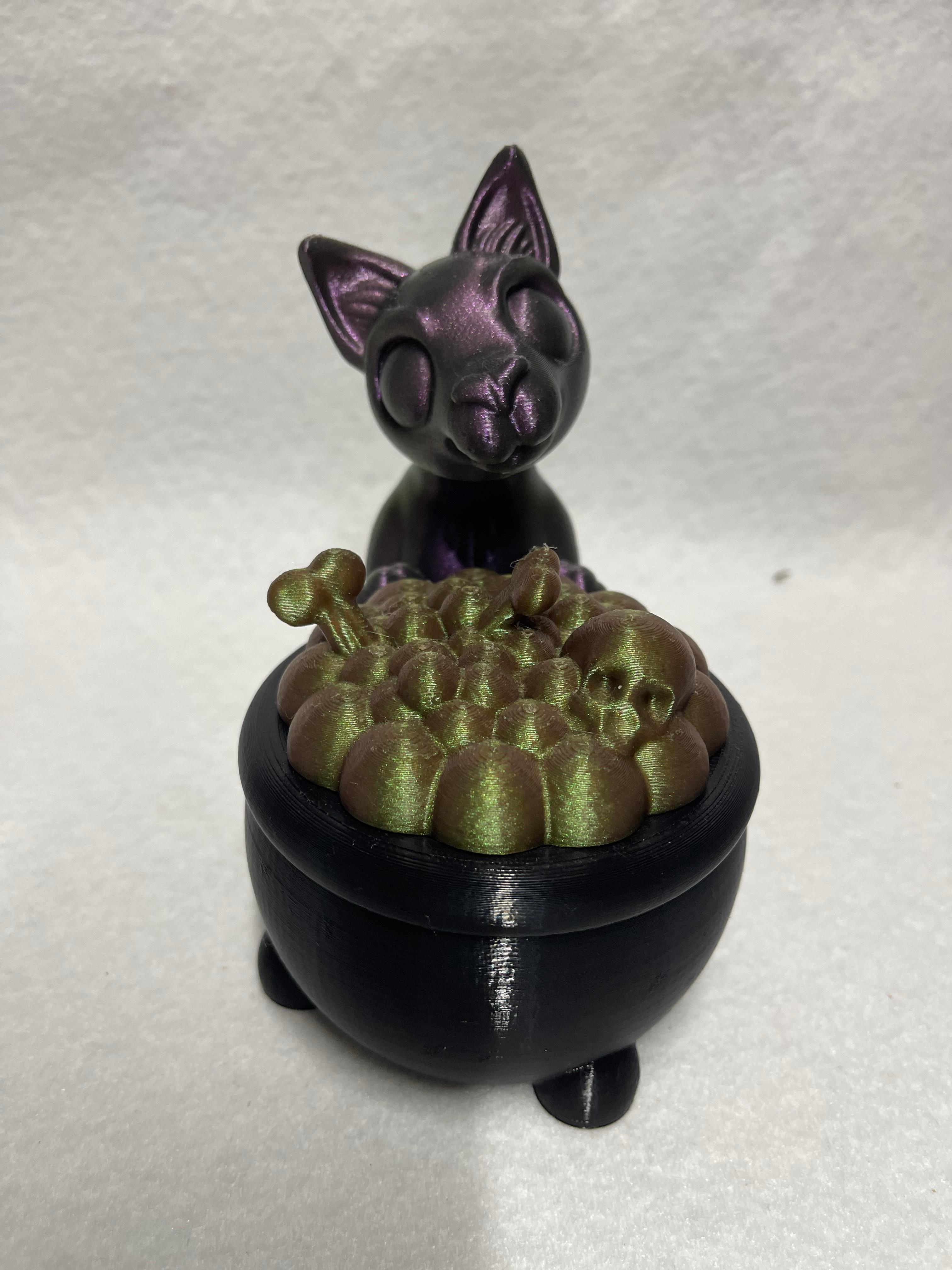 Cat  for Cauldron Cookie Jar Candy Jar 3d model