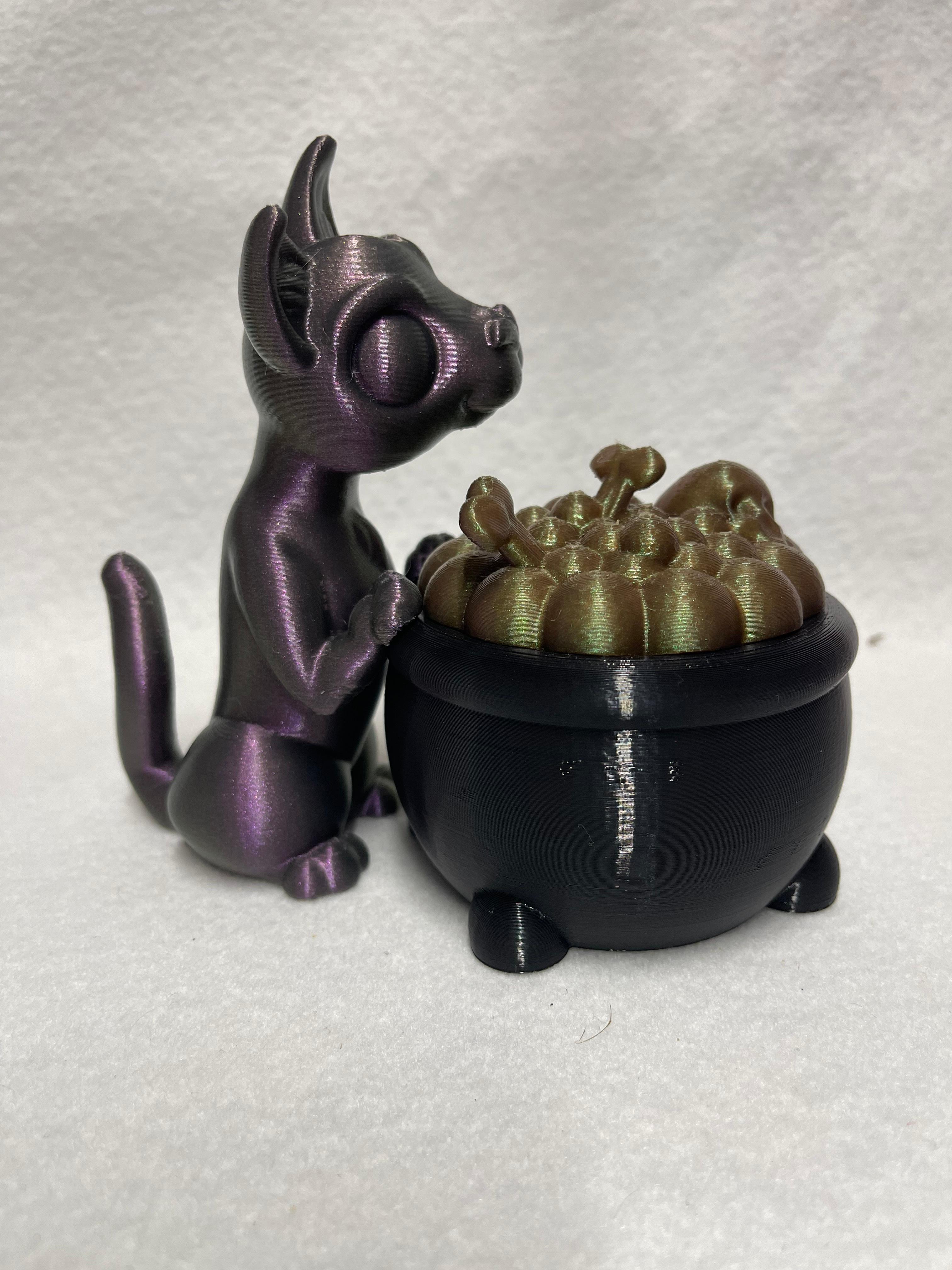 Cat  for Cauldron Cookie Jar Candy Jar 3d model