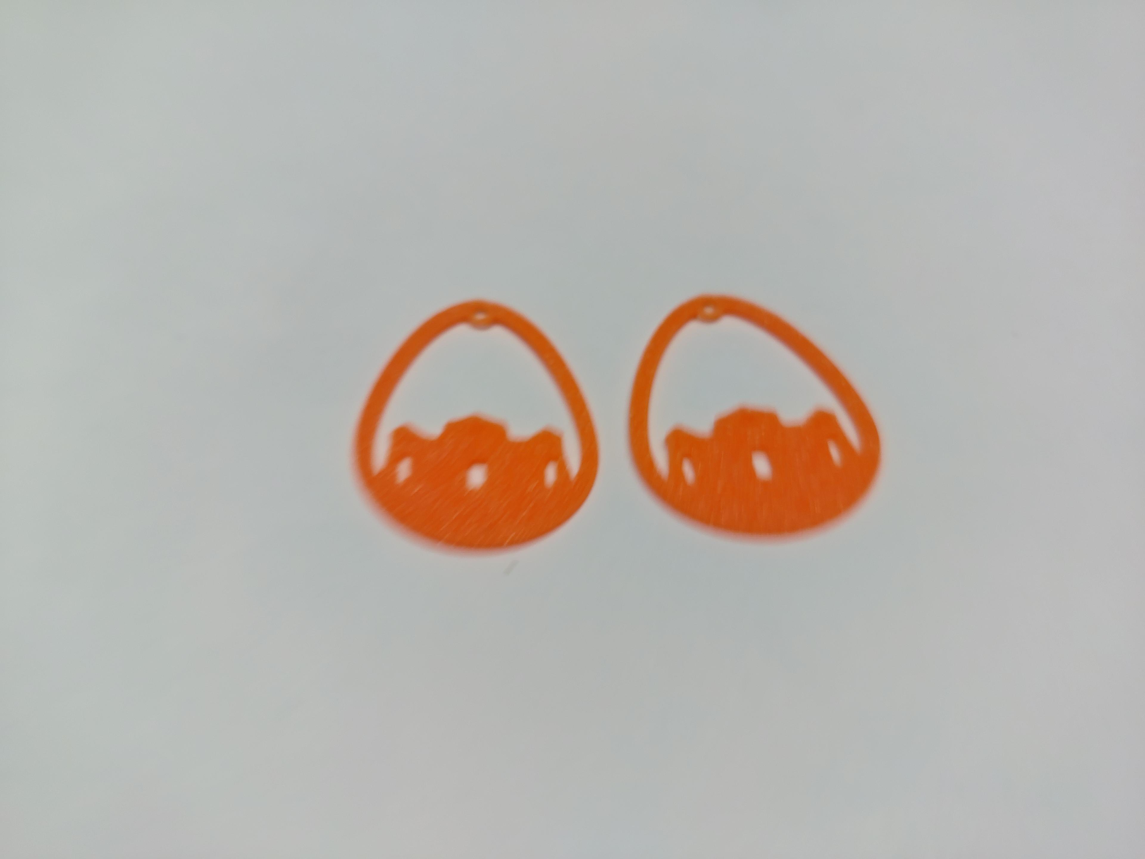 Halloween Earrings 3d model