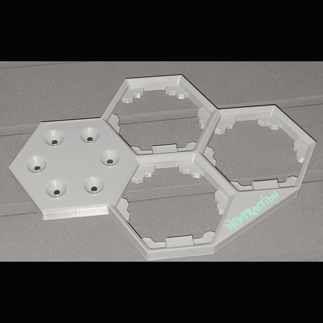 Hextraction Tile/Ball Holder 3d model