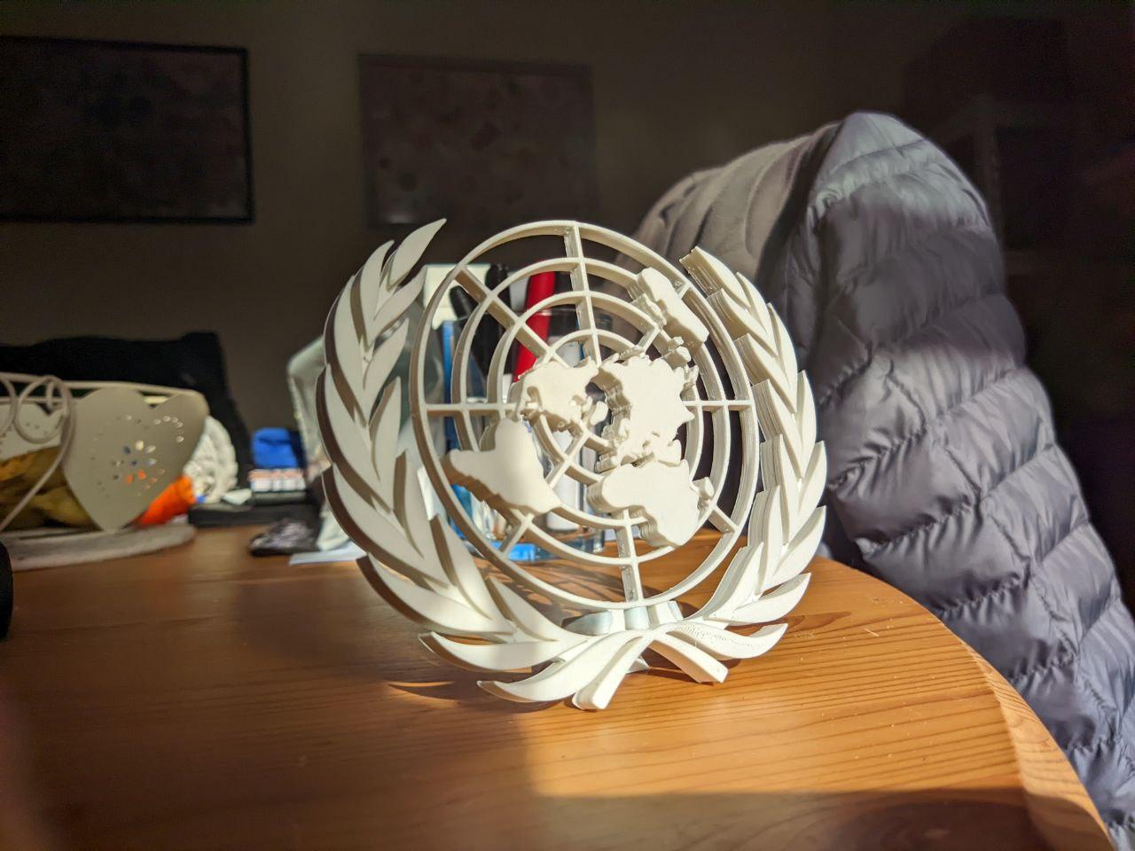United Nations Emblem 3d model