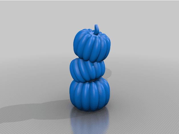 Staggered Pumpkin Stack - Fall/Halloween Decoration 3d model