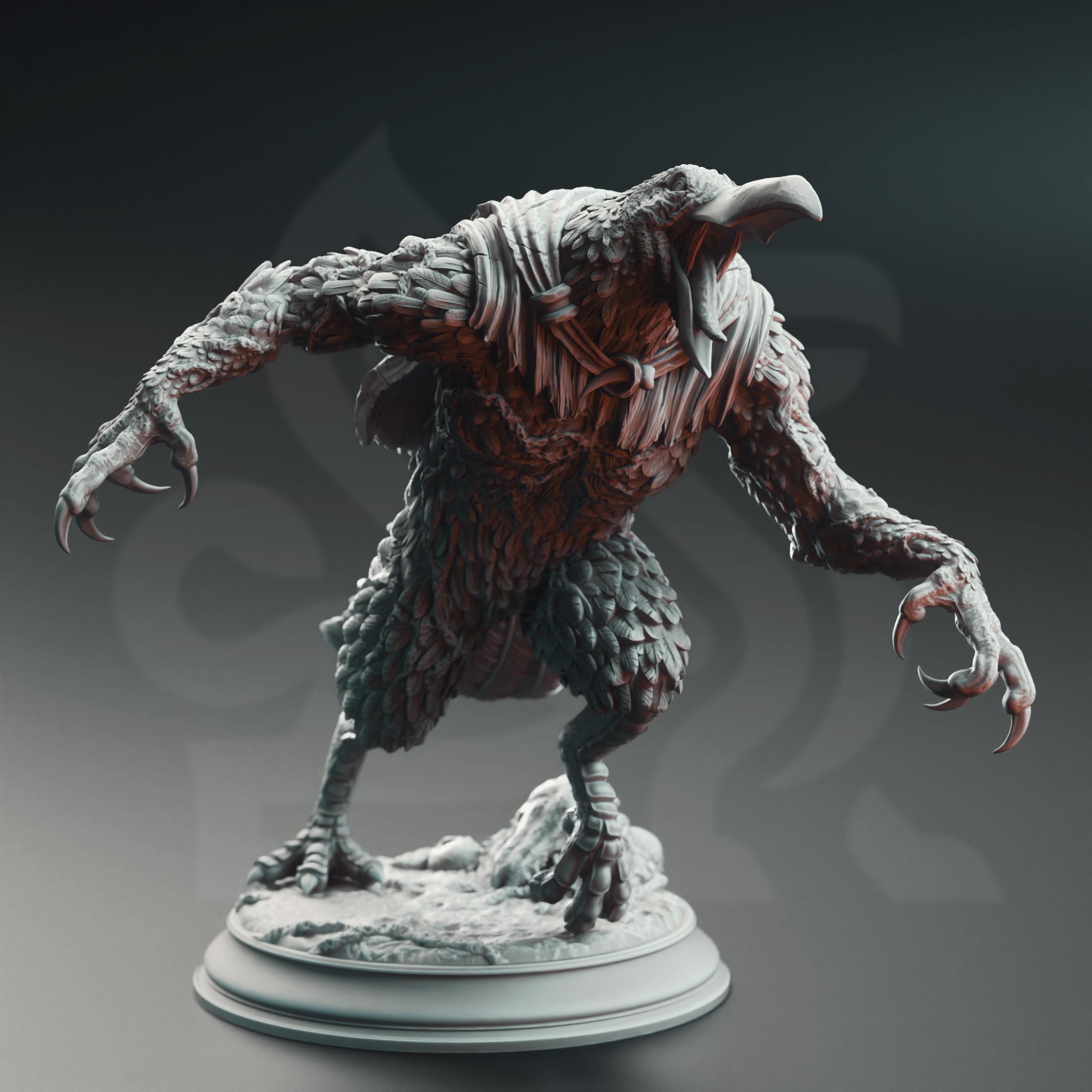 Eldritch Ravenous Crows - Corvid Abominations 3d model