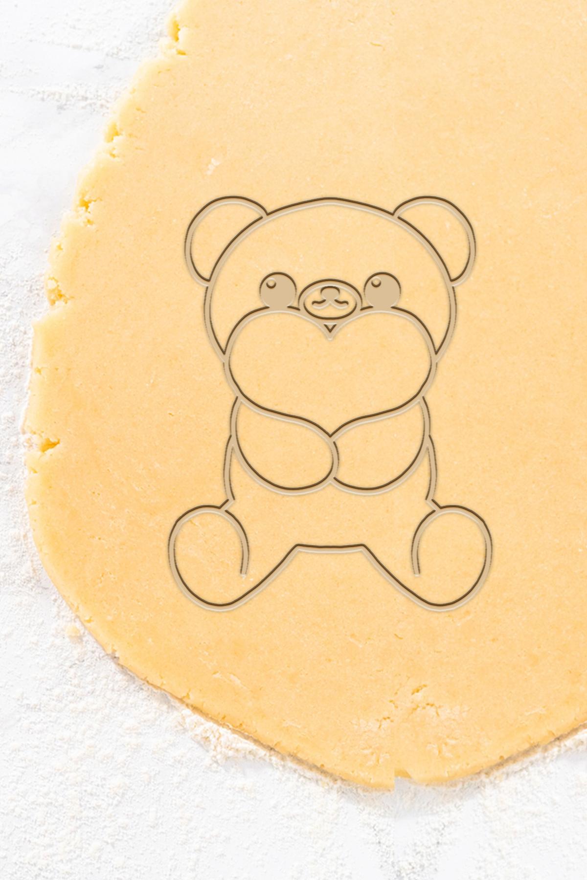 Bear Cookie Cutter, Biscuit Cutter 3d model