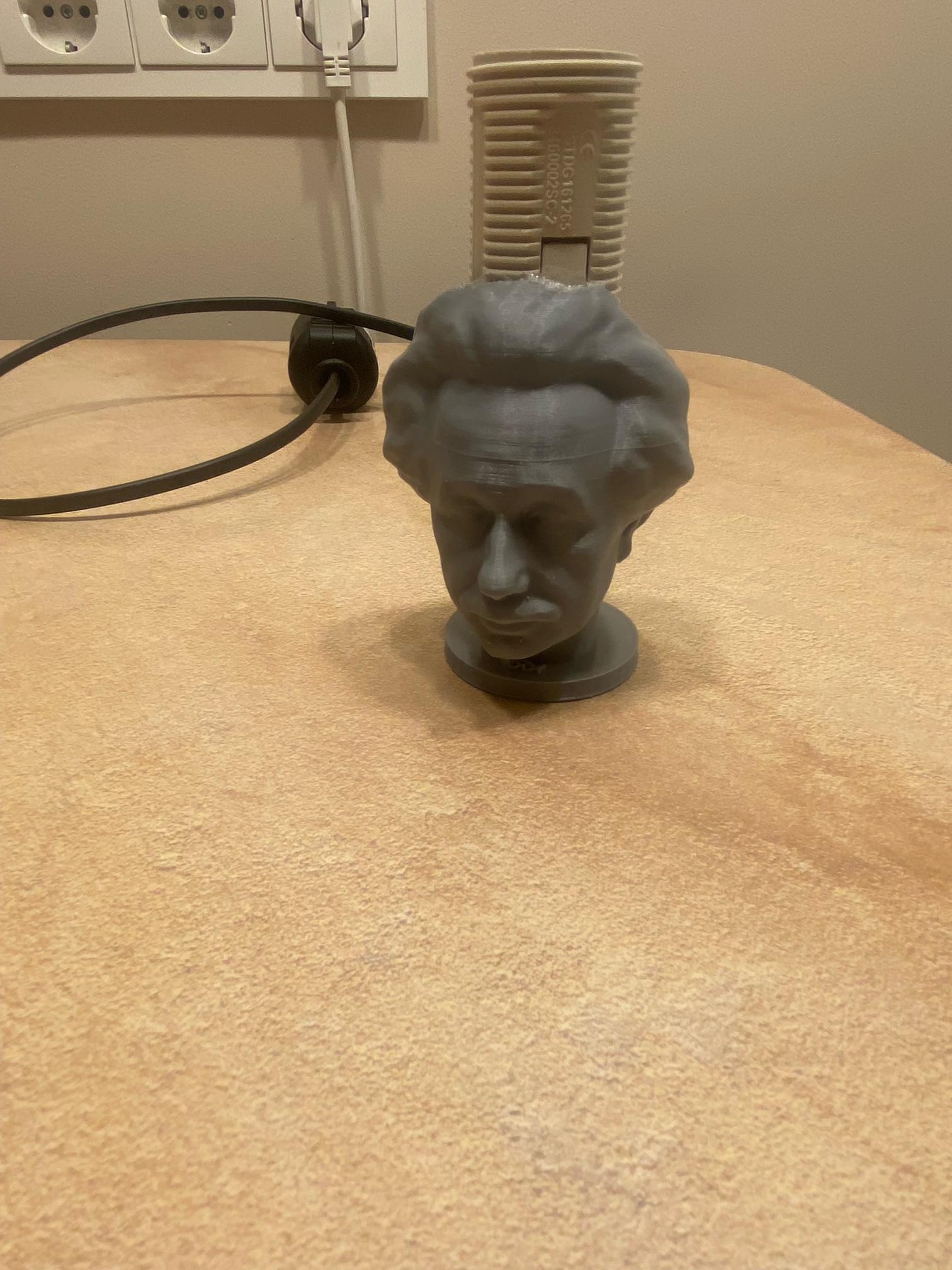 Albert Einstein lithophane lamp commercial use license 3d model