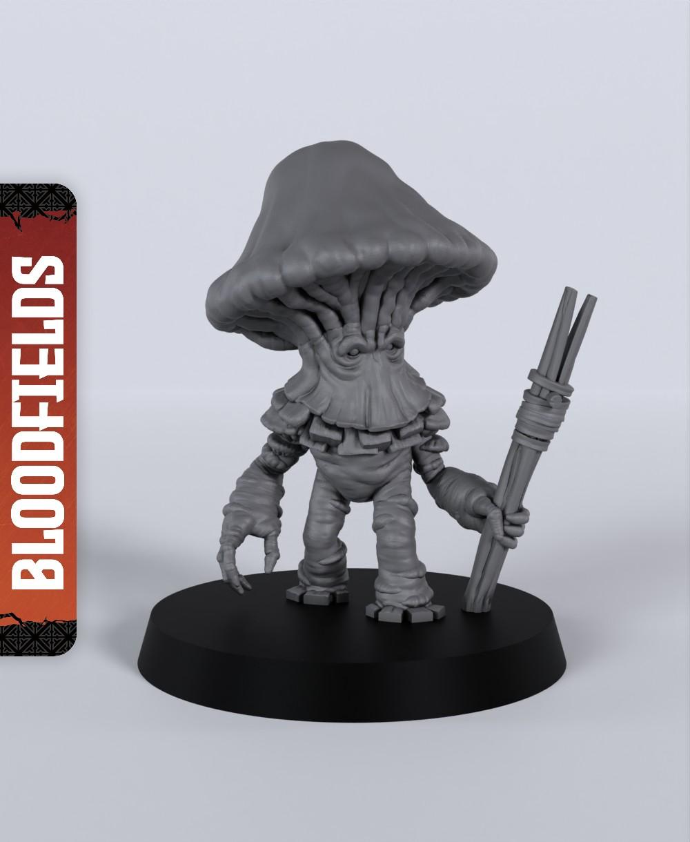Shroom Thug - With Free Dragon Warhammer - 5e DnD Inspired for RPG and Wargamers 3d model