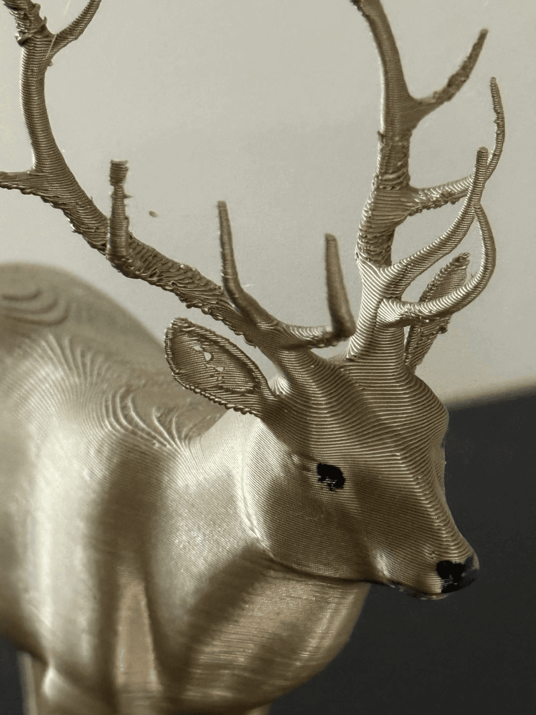 red_deer_large with snow base.3mf 3d model