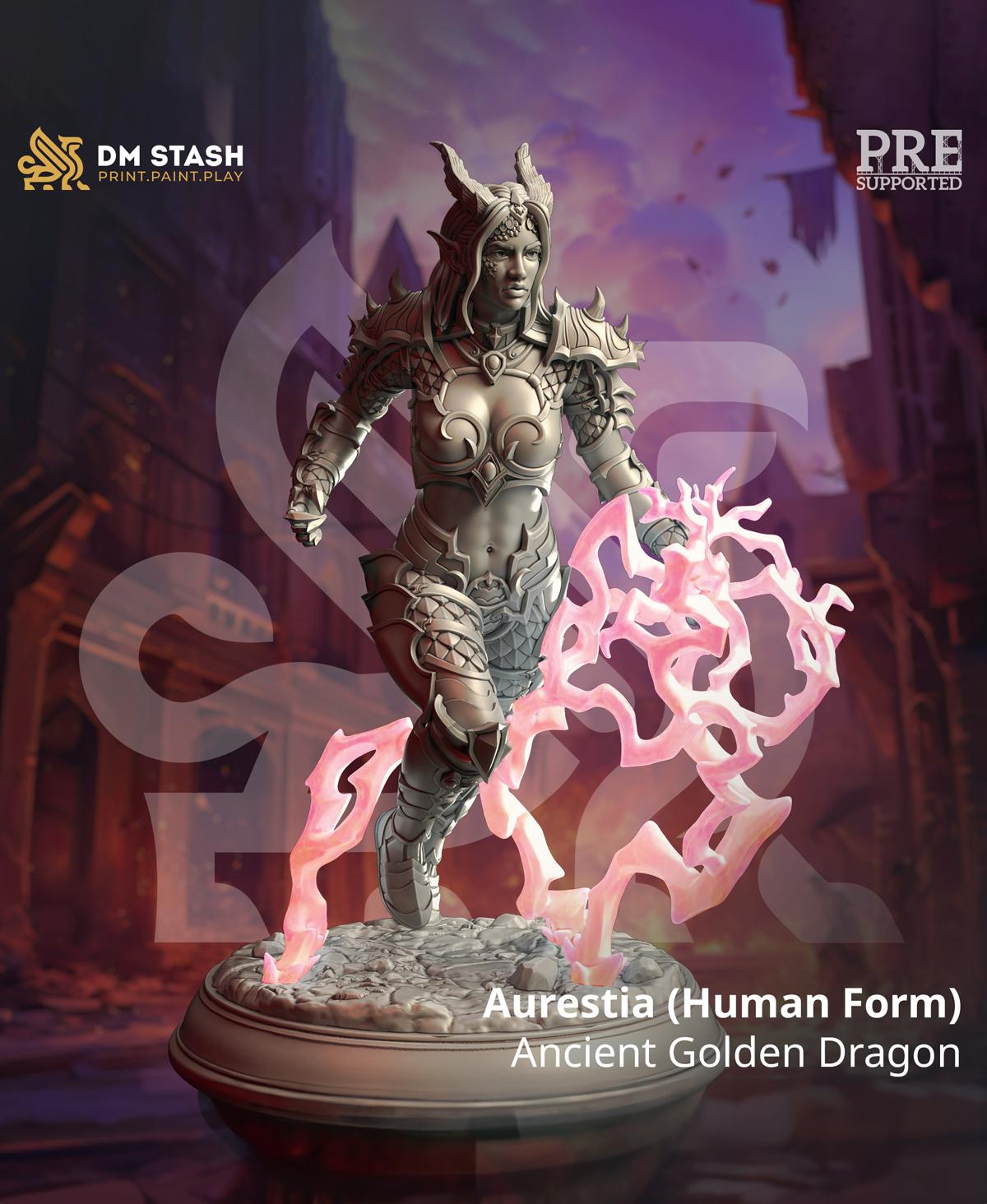 Aurestia Humanoid Form 3d model
