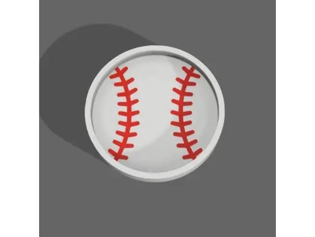 Baseball Coin Dump Tray 3d model