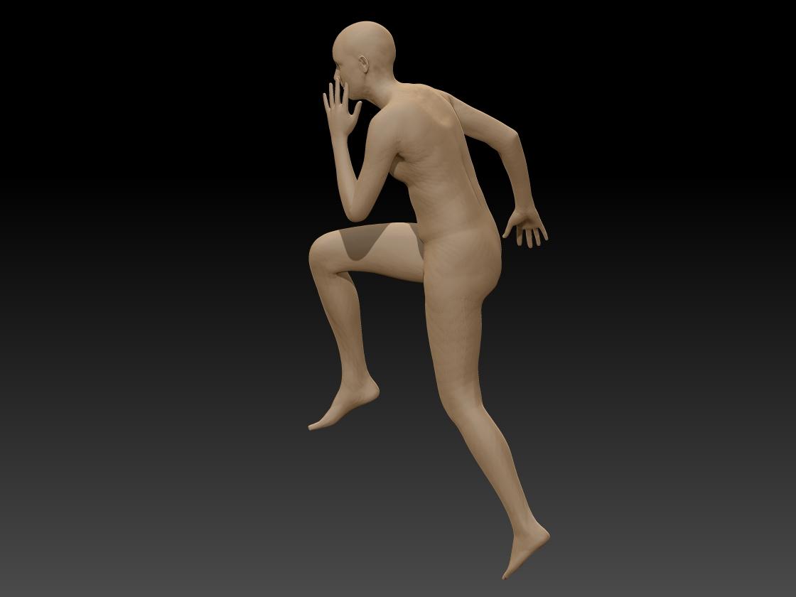 exercising pose2.stl 3d model