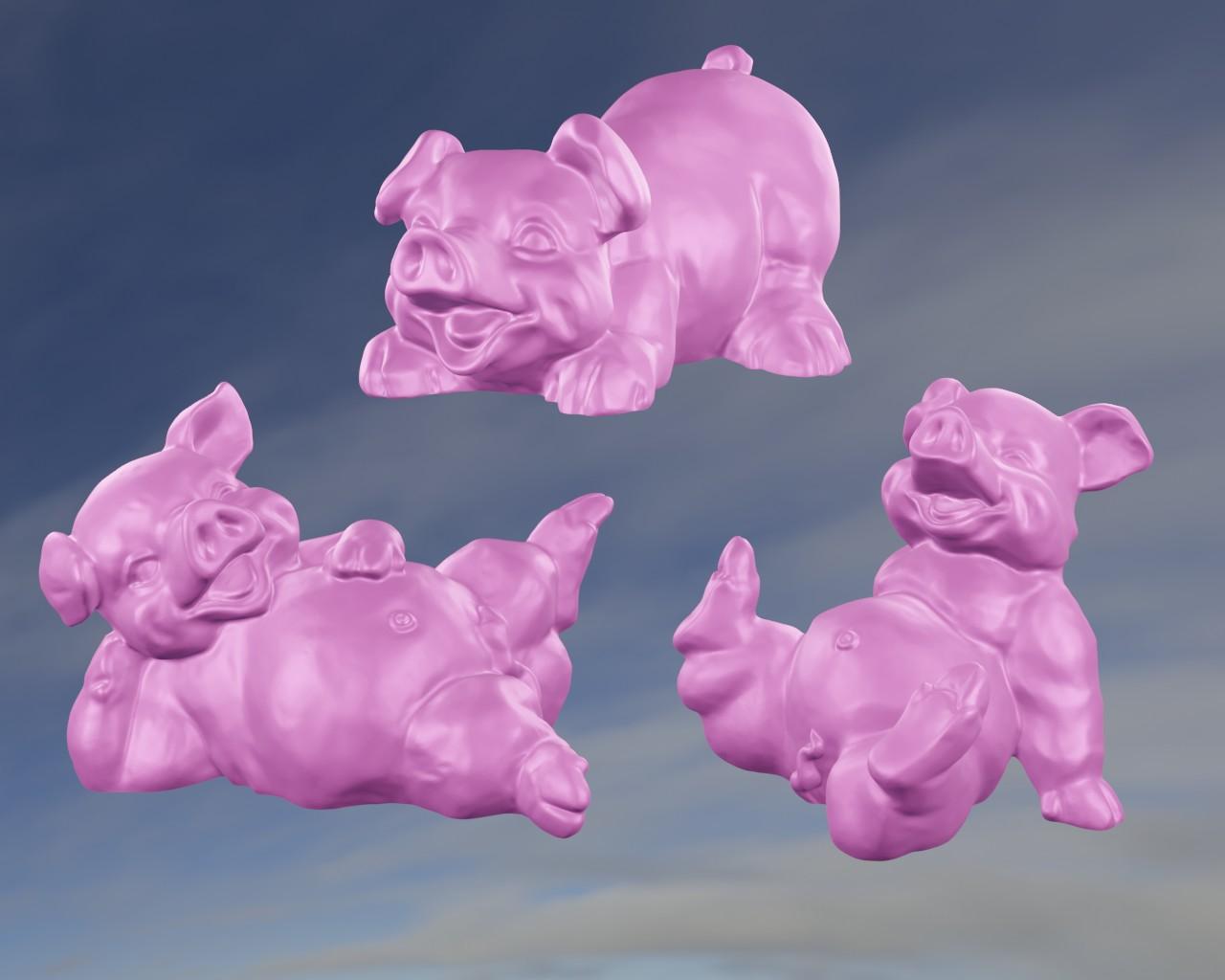 3 pig 3d model