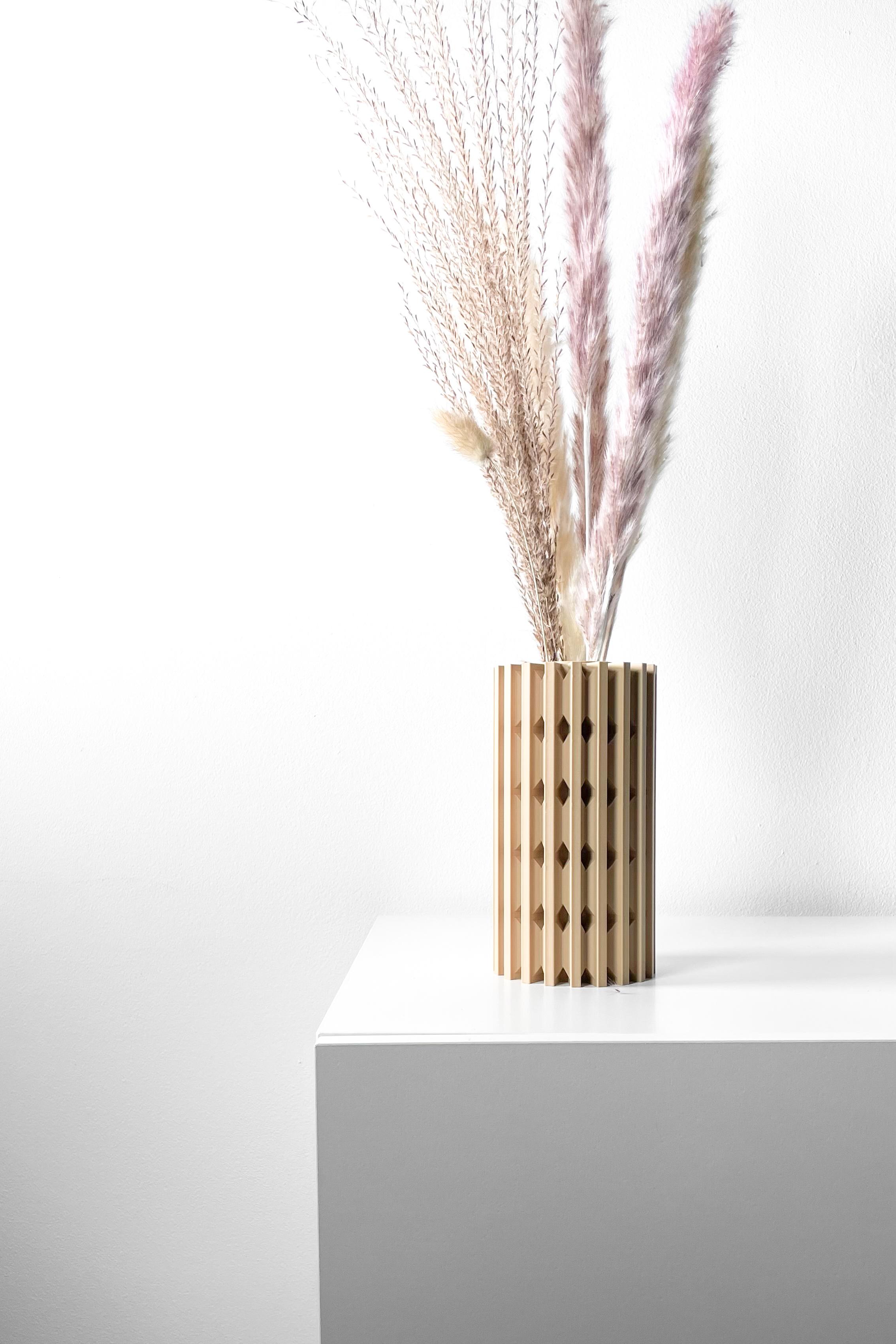 The Lycas Vase, Modern and Unique Home Decor for Dried and Flower Arrangements  | STL File 3d model