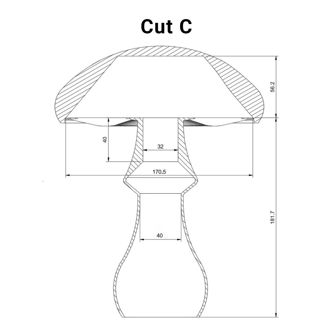 Mushroom lamp “Amanita Muscaria” 3d model